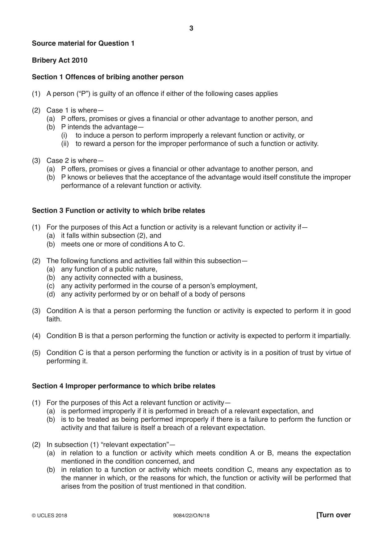 Cambridge A Level Law 9084 2018 Oct/Nov Paper 2 · Variant 2 question paper, page 3 of 8