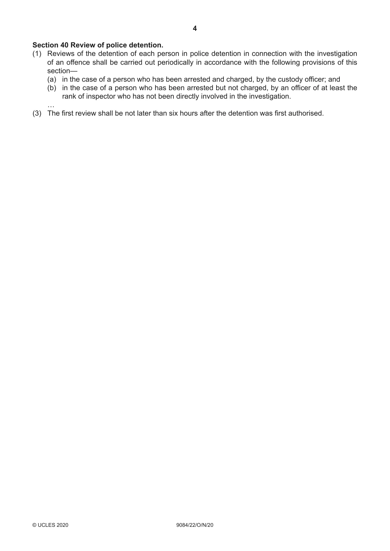 Cambridge A Level Law 9084 2020 Oct/Nov Paper 2 · Variant 2 question paper, page 4 of 8