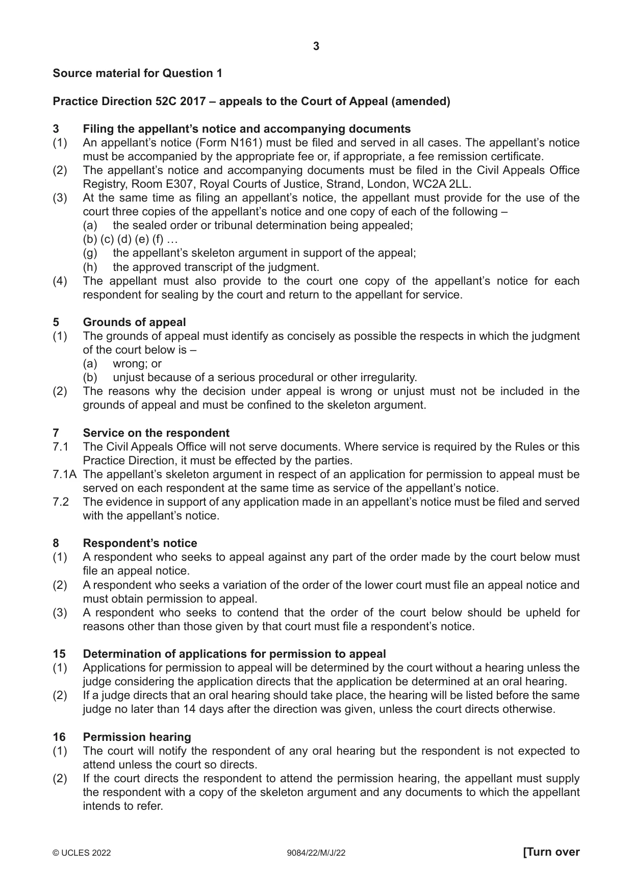 Cambridge A Level Law 9084 2022 May/June Paper 2 · Variant 2 question paper, page 3 of 8