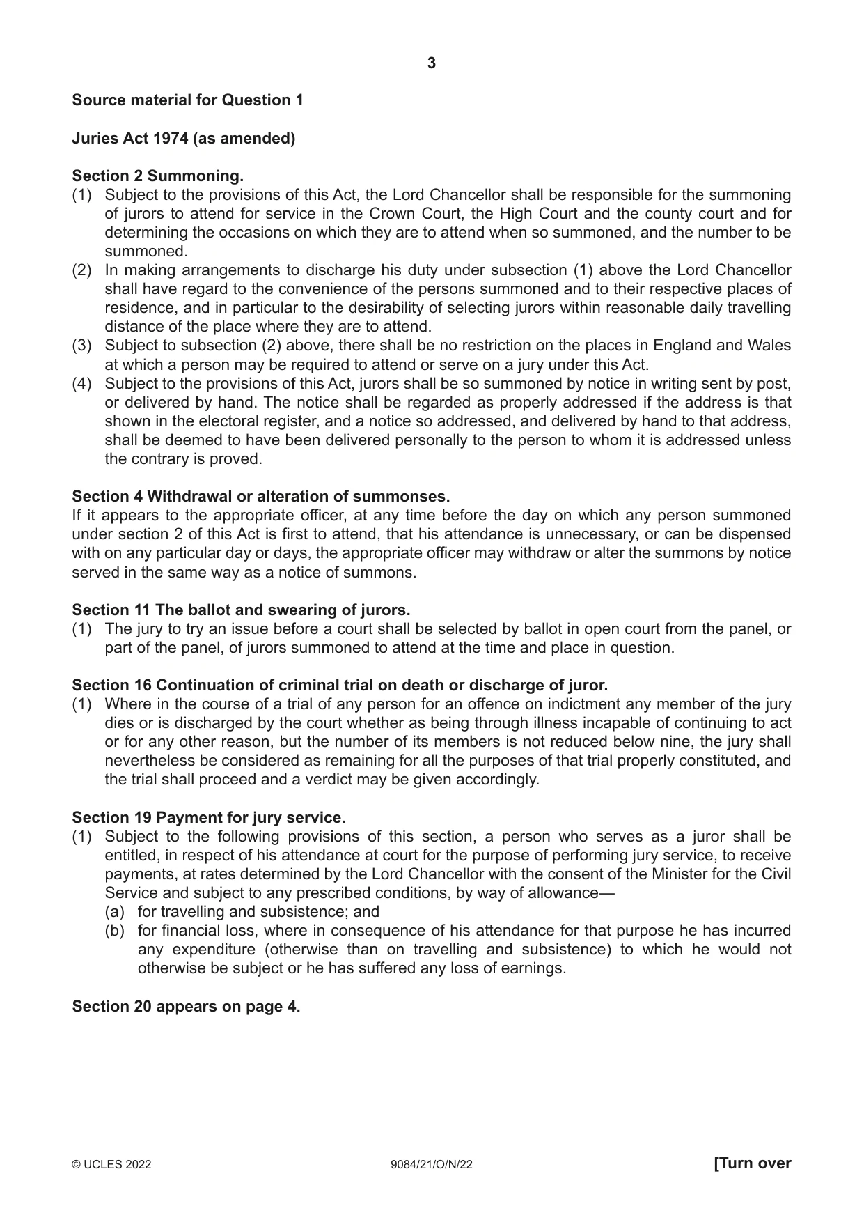 Cambridge A Level Law 9084 2022 Oct/Nov Paper 2 · Variant 1 question paper, page 3 of 8
