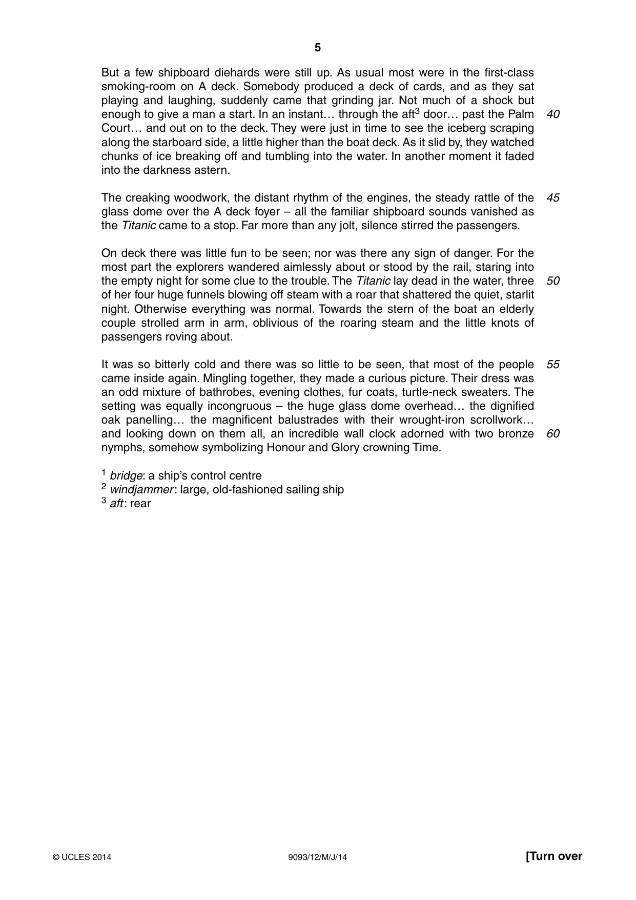 Cambridge A Level English - Language AS and A Level (from 2014) 9093 2014 May/June Paper 1 · Variant 2 question paper, page 5 of 8