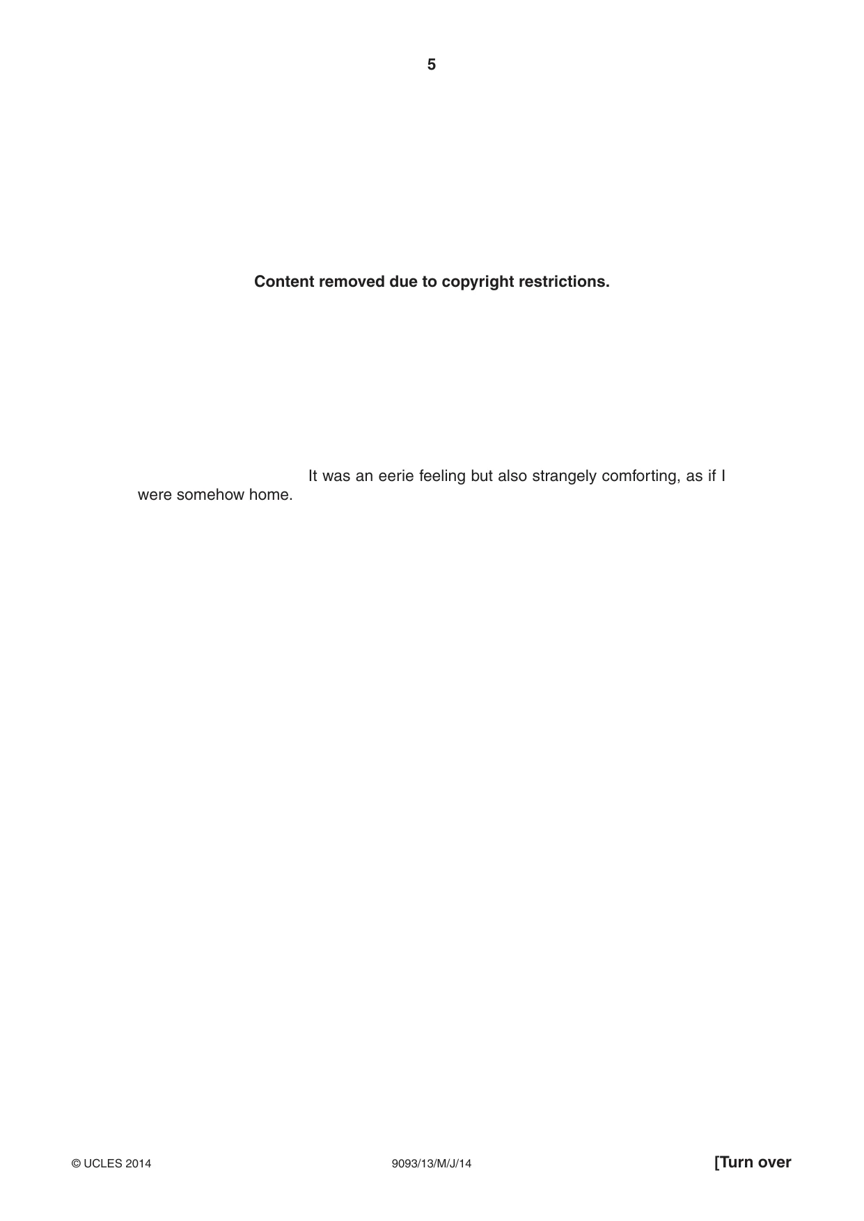 Cambridge A Level English - Language AS and A Level (from 2014) 9093 2014 May/June Paper 1 · Variant 3 question paper, page 5 of 8