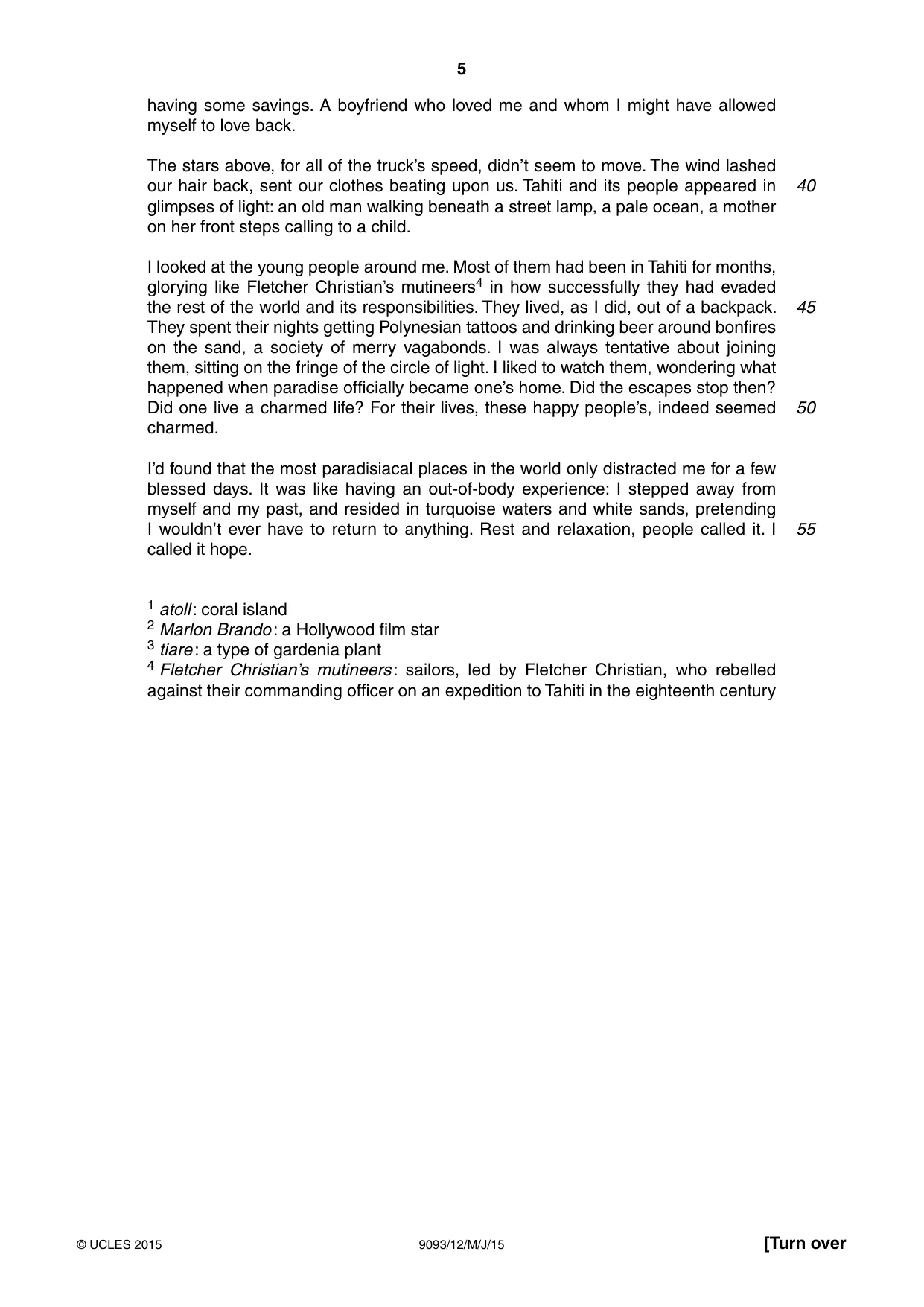 Cambridge A Level English - Language AS and A Level (from 2014) 9093 2015 May/June Paper 1 · Variant 2 question paper, page 5 of 8