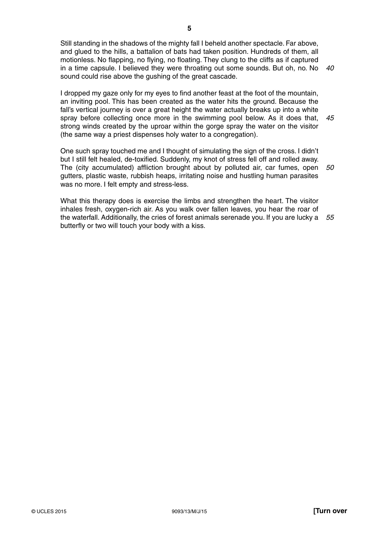 Cambridge A Level English - Language AS and A Level (from 2014) 9093 2015 May/June Paper 1 · Variant 3 question paper, page 5 of 8