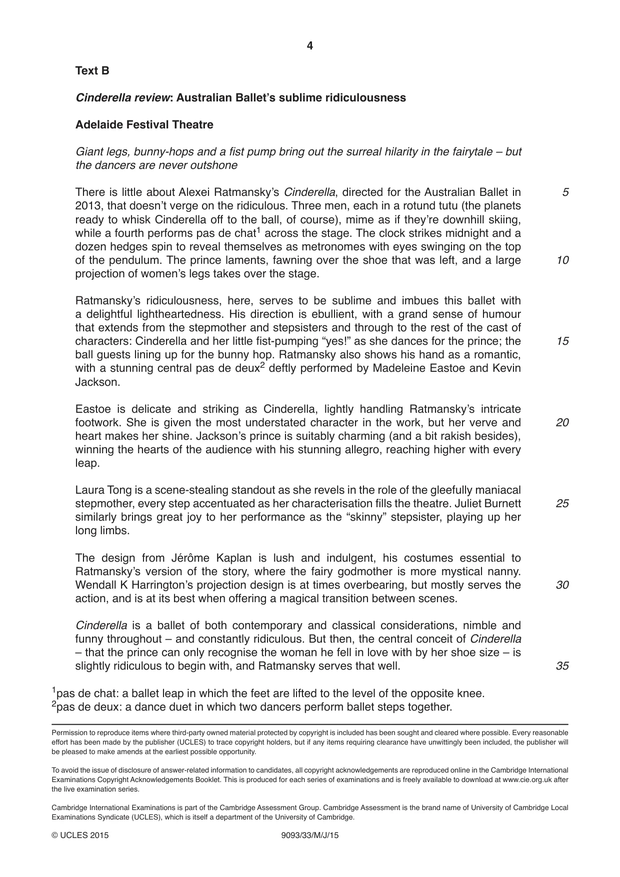 Cambridge A Level English - Language AS and A Level (from 2014) 9093 2015 May/June Paper 3 · Variant 3 question paper, page 4 of 4
