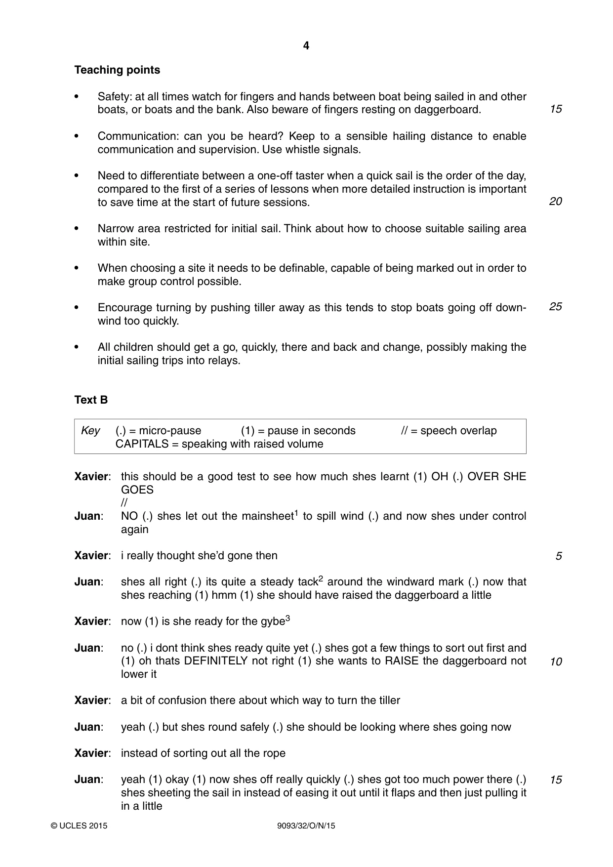 Cambridge A Level English - Language AS and A Level (from 2014) 9093 2015 Oct/Nov Paper 3 · Variant 2 question paper, page 4 of 8