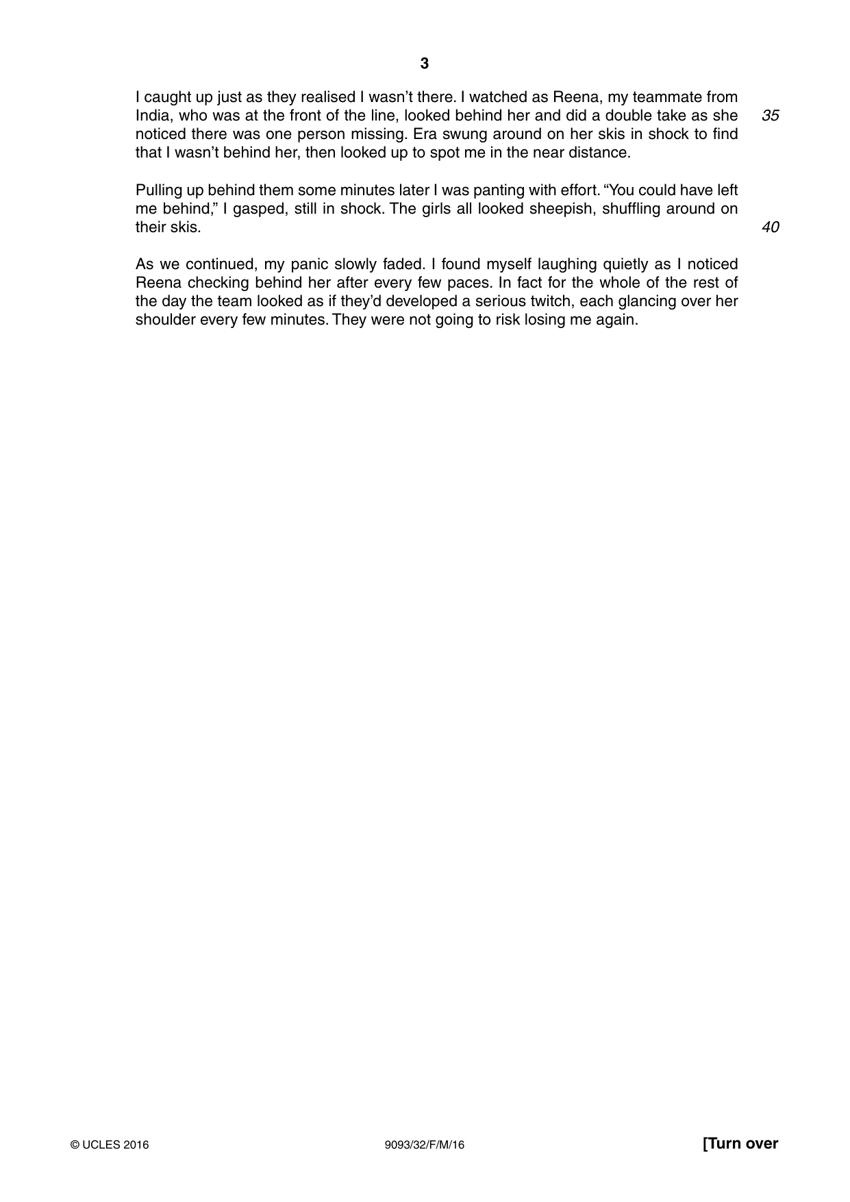 Cambridge A Level English - Language AS and A Level (from 2014) 9093 2016 Feb/March Paper 3 · Variant 2 question paper, page 3 of 8