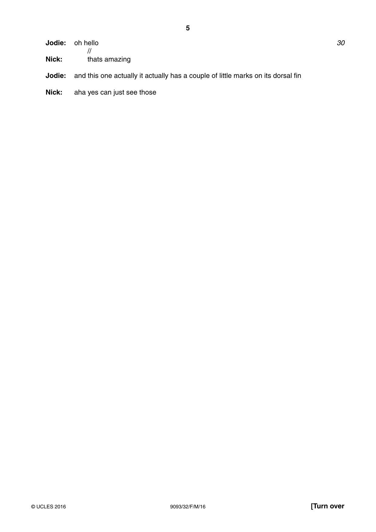 Cambridge A Level English - Language AS and A Level (from 2014) 9093 2016 Feb/March Paper 3 · Variant 2 question paper, page 5 of 8