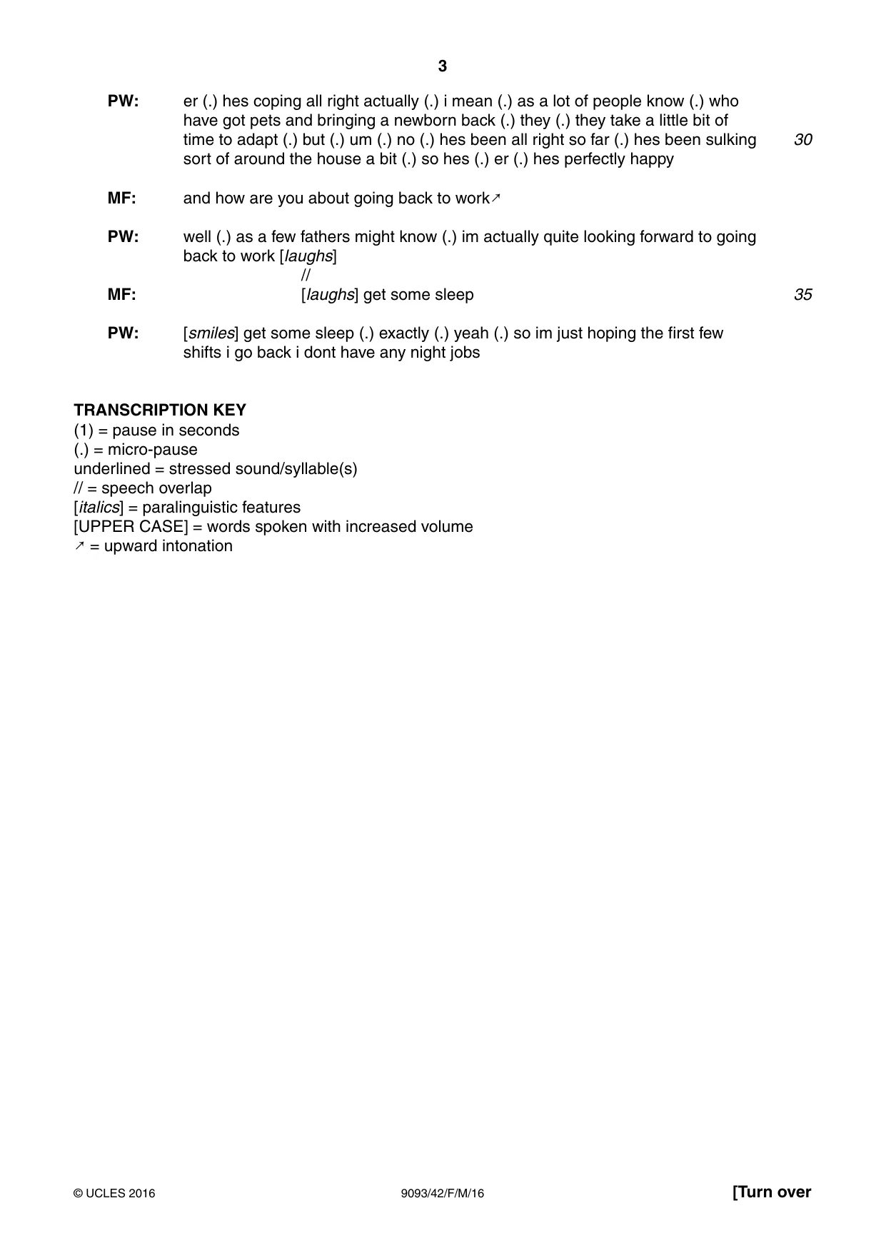 Cambridge A Level English - Language AS and A Level (from 2014) 9093 2016 Feb/March Paper 4 · Variant 2 question paper, page 3 of 8