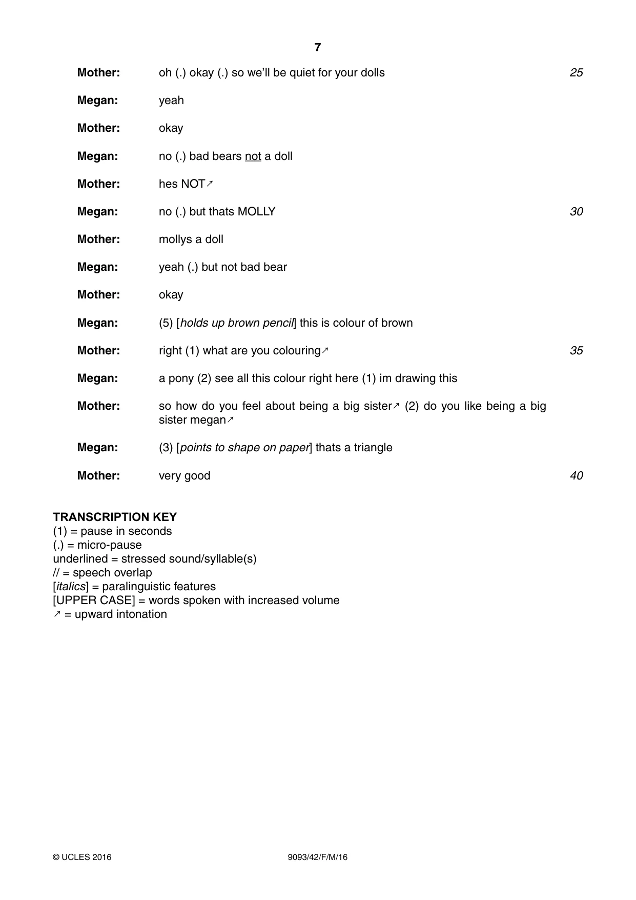 Cambridge A Level English - Language AS and A Level (from 2014) 9093 2016 Feb/March Paper 4 · Variant 2 question paper, page 7 of 8