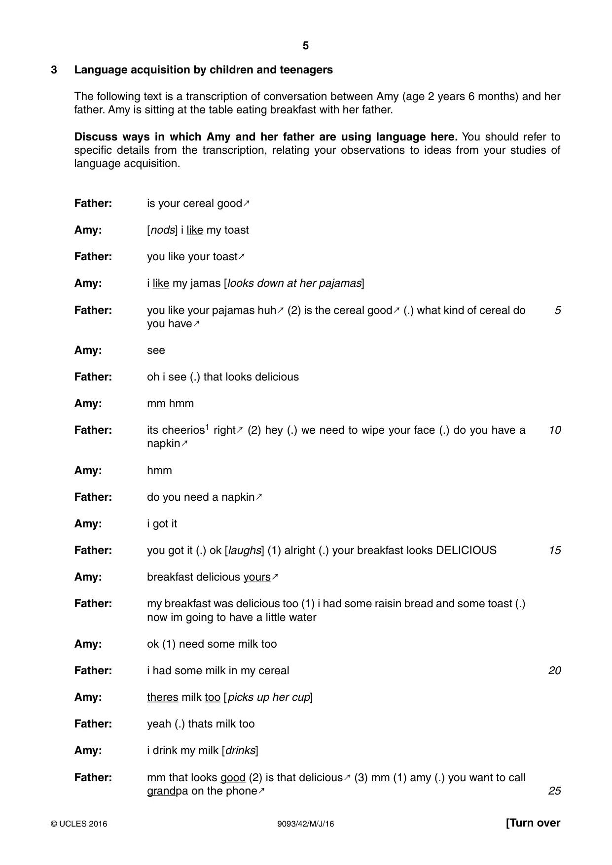 Cambridge A Level English - Language AS and A Level (from 2014) 9093 2016 May/June Paper 4 · Variant 2 question paper, page 5 of 8