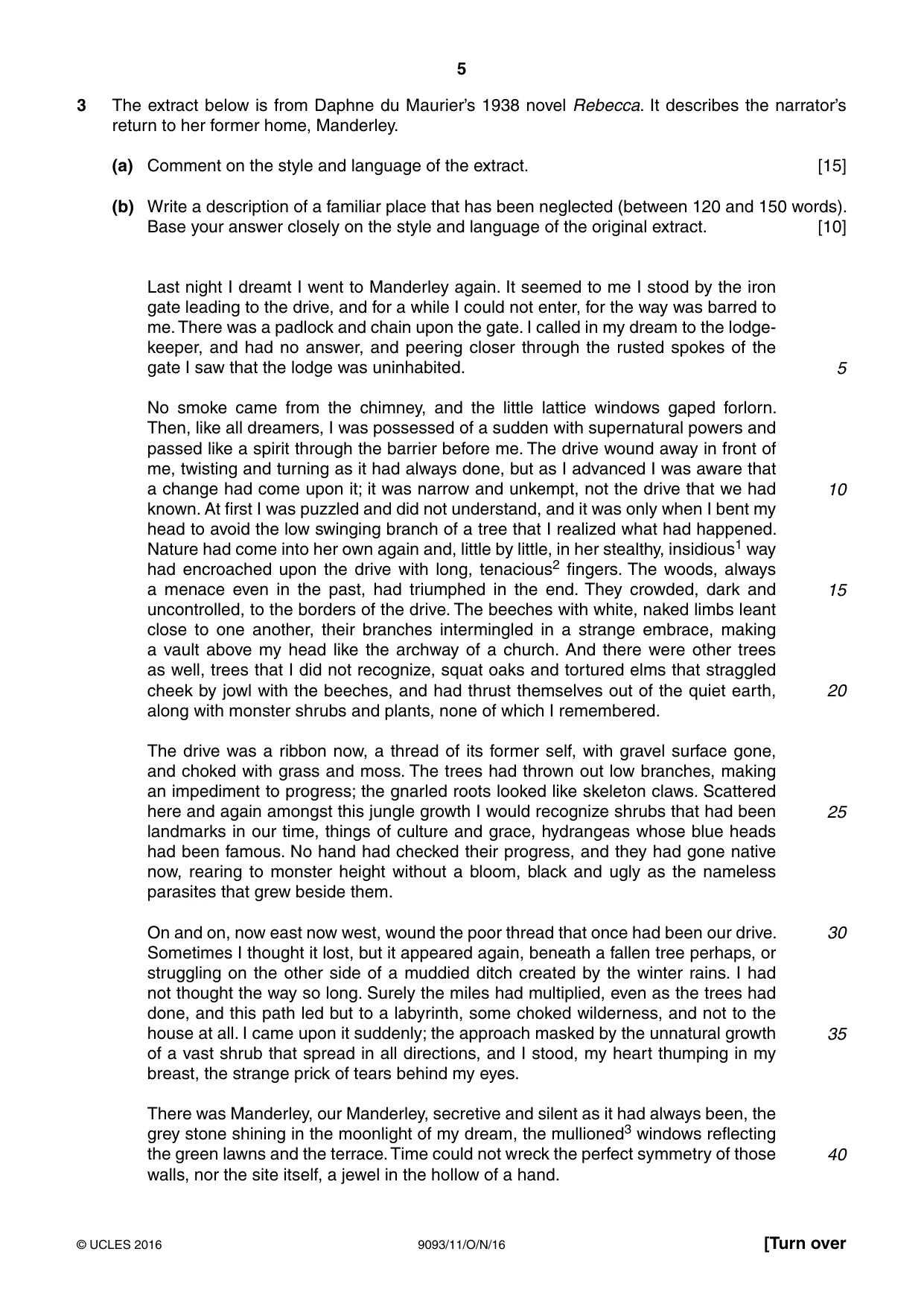 Cambridge A Level English - Language AS and A Level (from 2014) 9093 2016 Oct/Nov Paper 1 · Variant 1 question paper, page 5 of 8