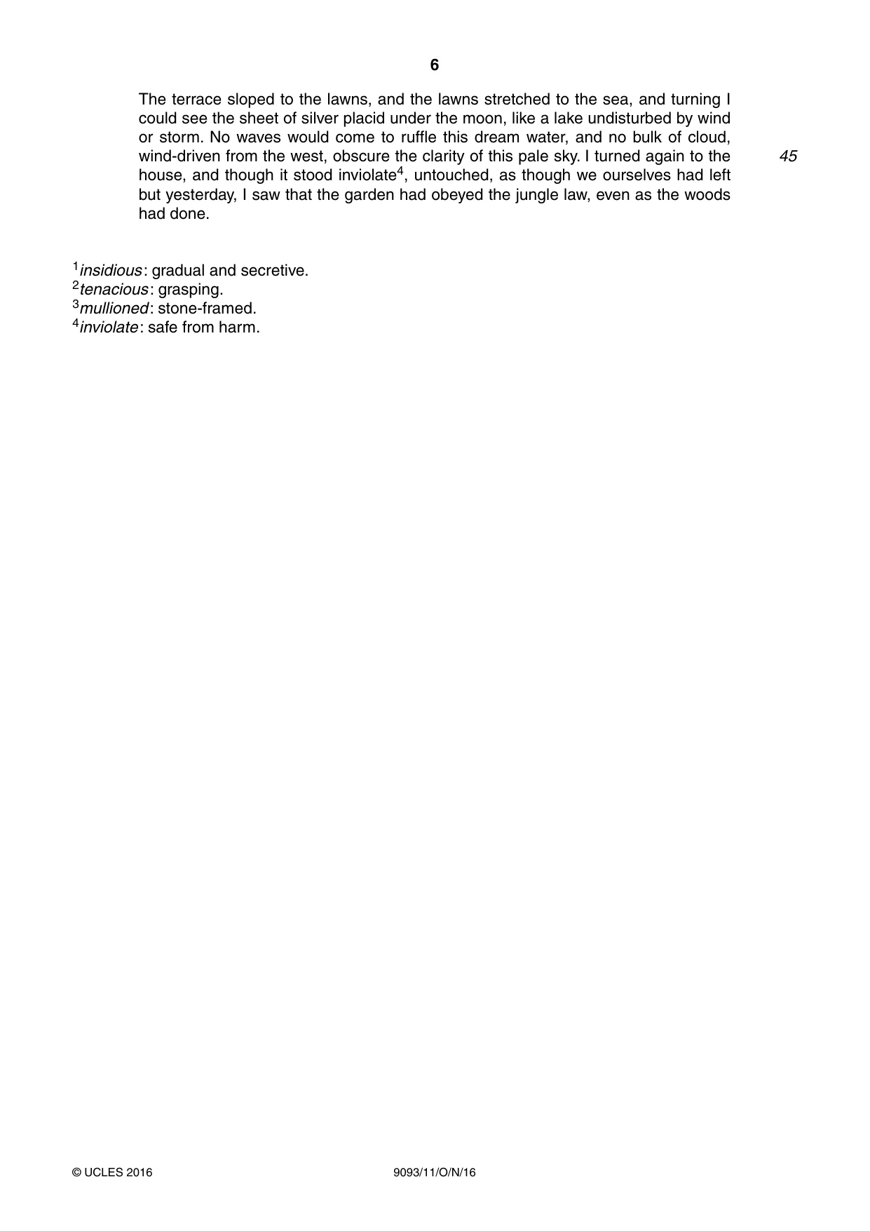 Cambridge A Level English - Language AS and A Level (from 2014) 9093 2016 Oct/Nov Paper 1 · Variant 1 question paper, page 6 of 8