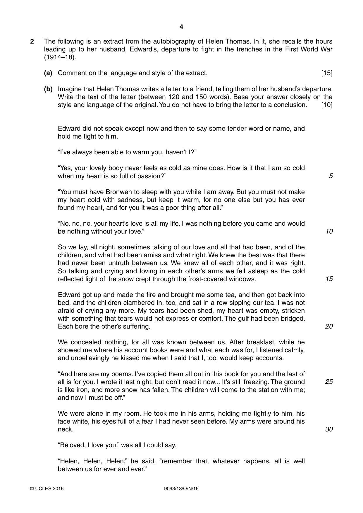 Cambridge A Level English - Language AS and A Level (from 2014) 9093 2016 Oct/Nov Paper 1 · Variant 3 question paper, page 4 of 8