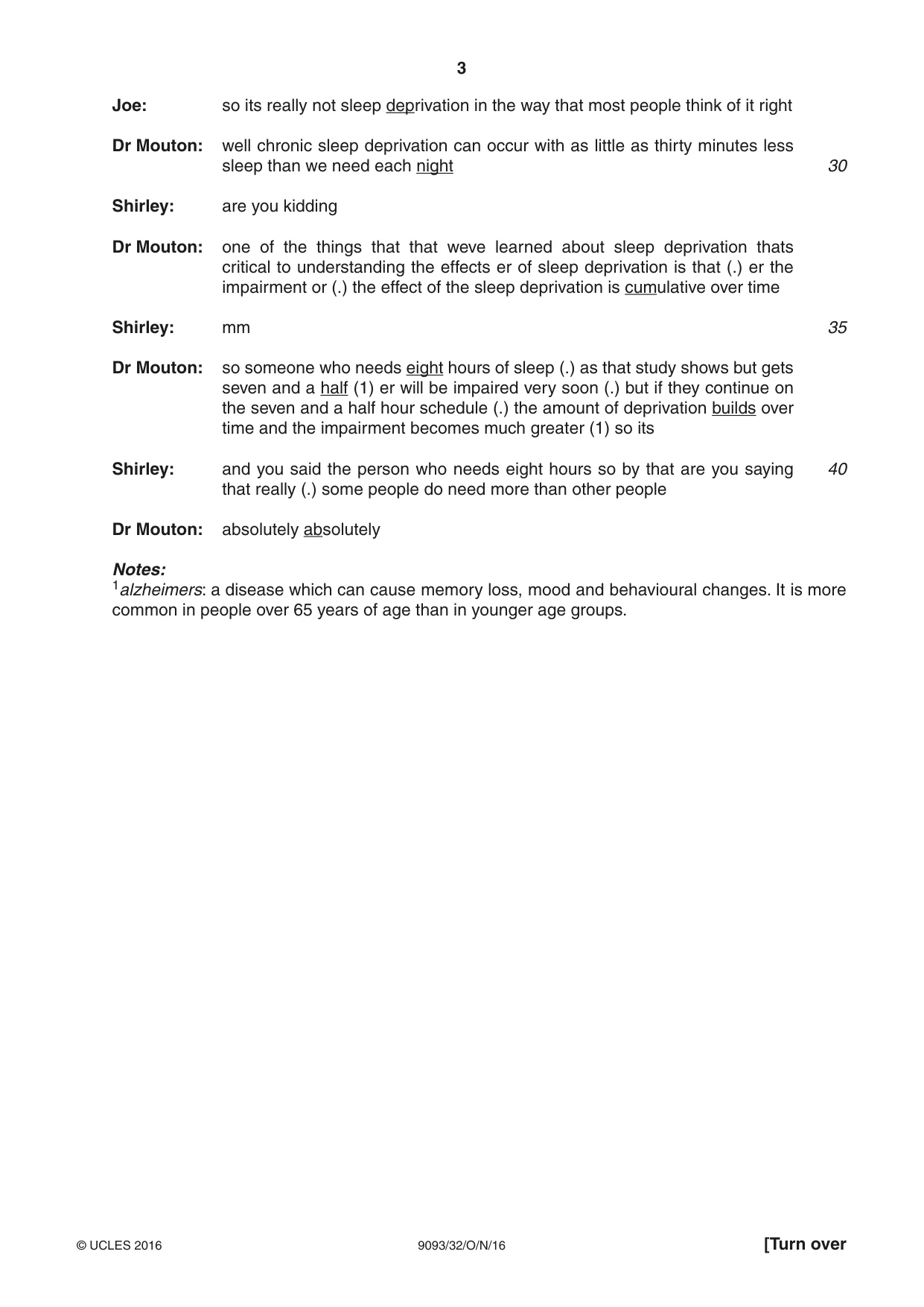 Cambridge A Level English - Language AS and A Level (from 2014) 9093 2016 Oct/Nov Paper 3 · Variant 2 question paper, page 3 of 8