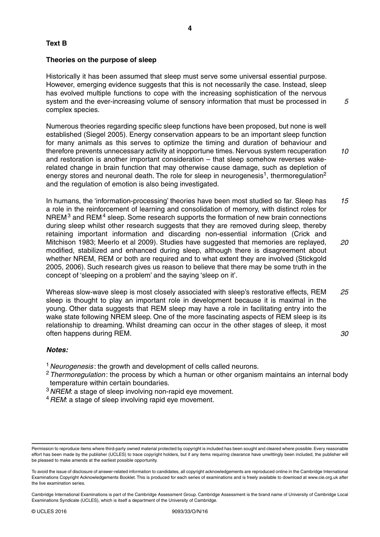 Cambridge A Level English - Language AS and A Level (from 2014) 9093 2016 Oct/Nov Paper 3 · Variant 3 question paper, page 4 of 4