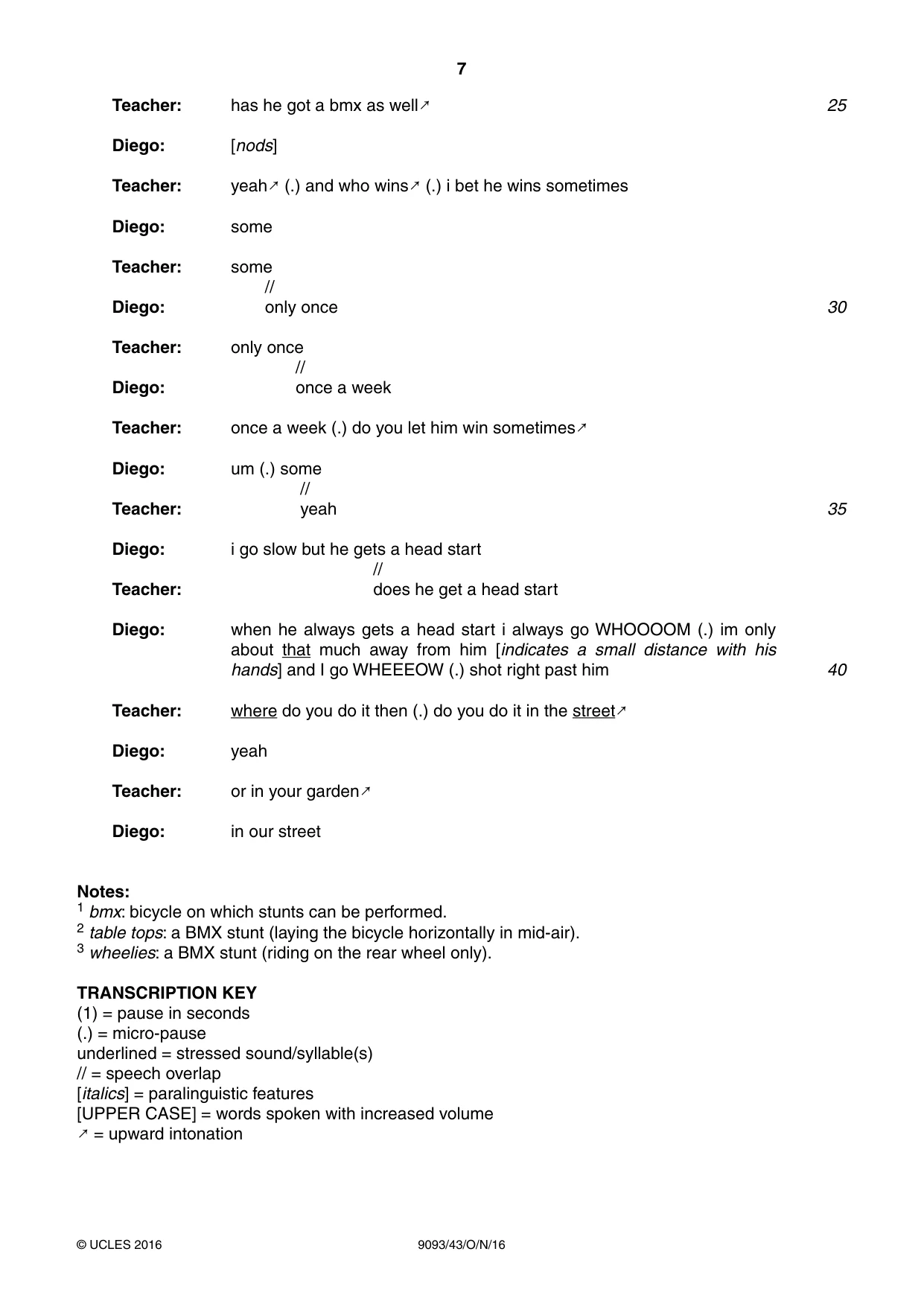 Cambridge A Level English - Language AS and A Level (from 2014) 9093 2016 Oct/Nov Paper 4 · Variant 3 question paper, page 7 of 8