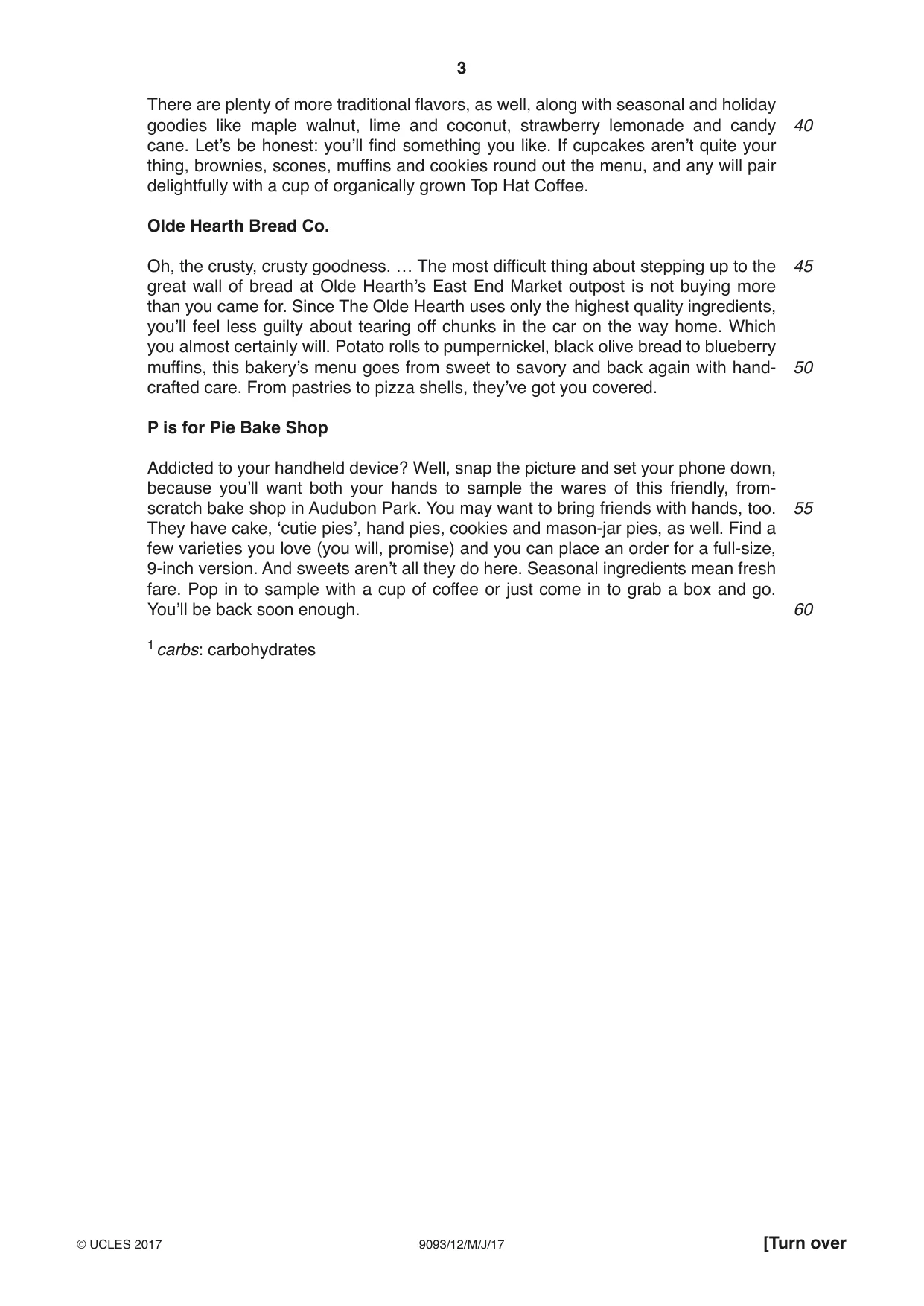 Cambridge A Level English - Language AS and A Level (from 2014) 9093 2017 May/June Paper 1 · Variant 2 question paper, page 3 of 8