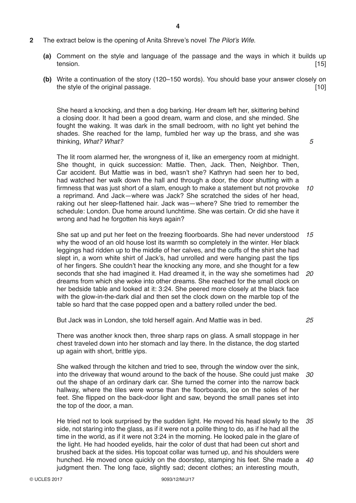Cambridge A Level English - Language AS and A Level (from 2014) 9093 2017 May/June Paper 1 · Variant 2 question paper, page 4 of 8