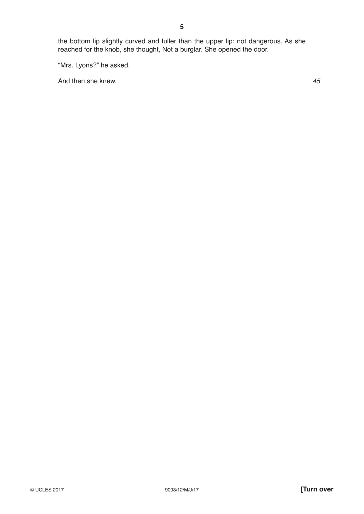 Cambridge A Level English - Language AS and A Level (from 2014) 9093 2017 May/June Paper 1 · Variant 2 question paper, page 5 of 8