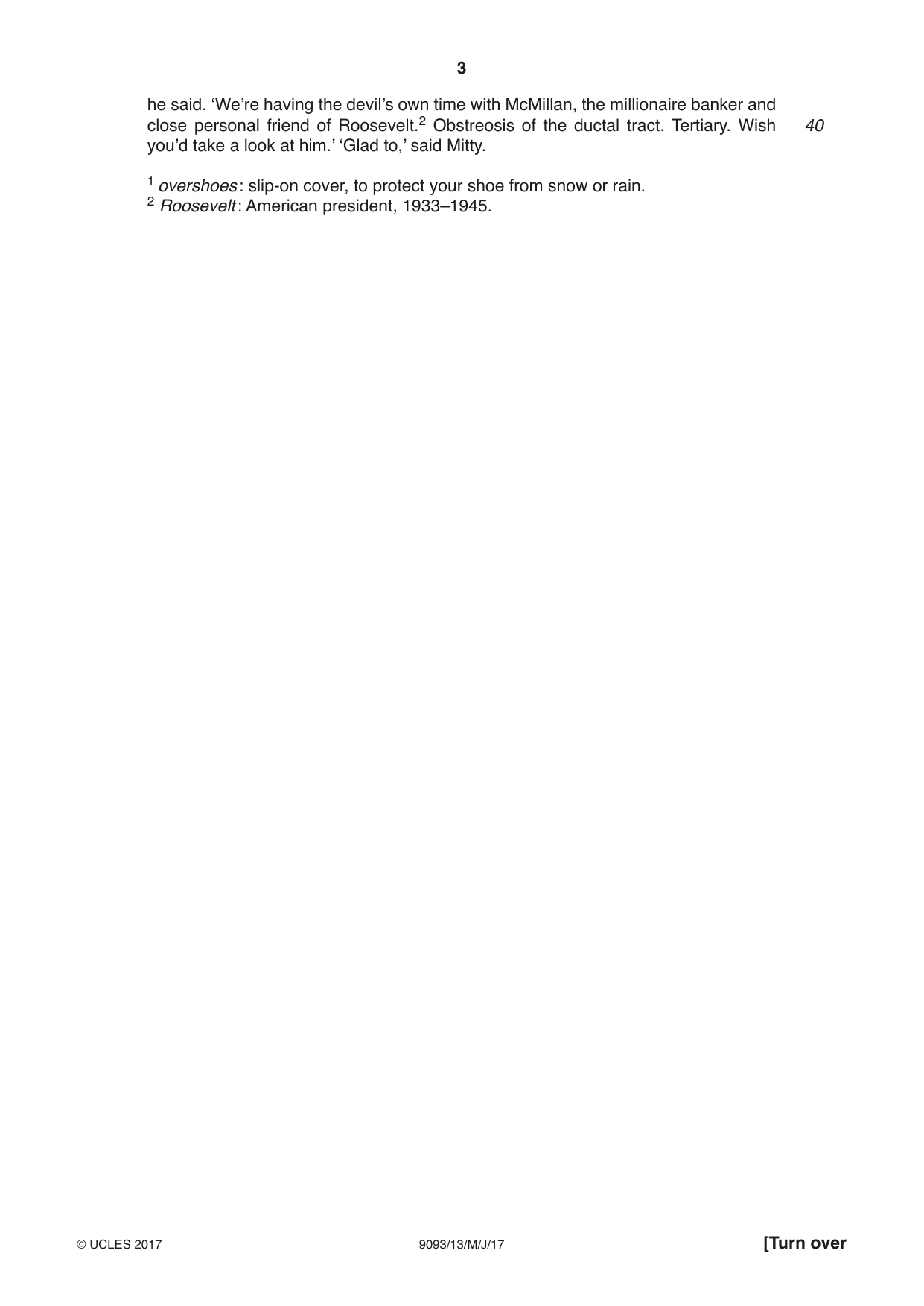 Cambridge A Level English - Language AS and A Level (from 2014) 9093 2017 May/June Paper 1 · Variant 3 question paper, page 3 of 8