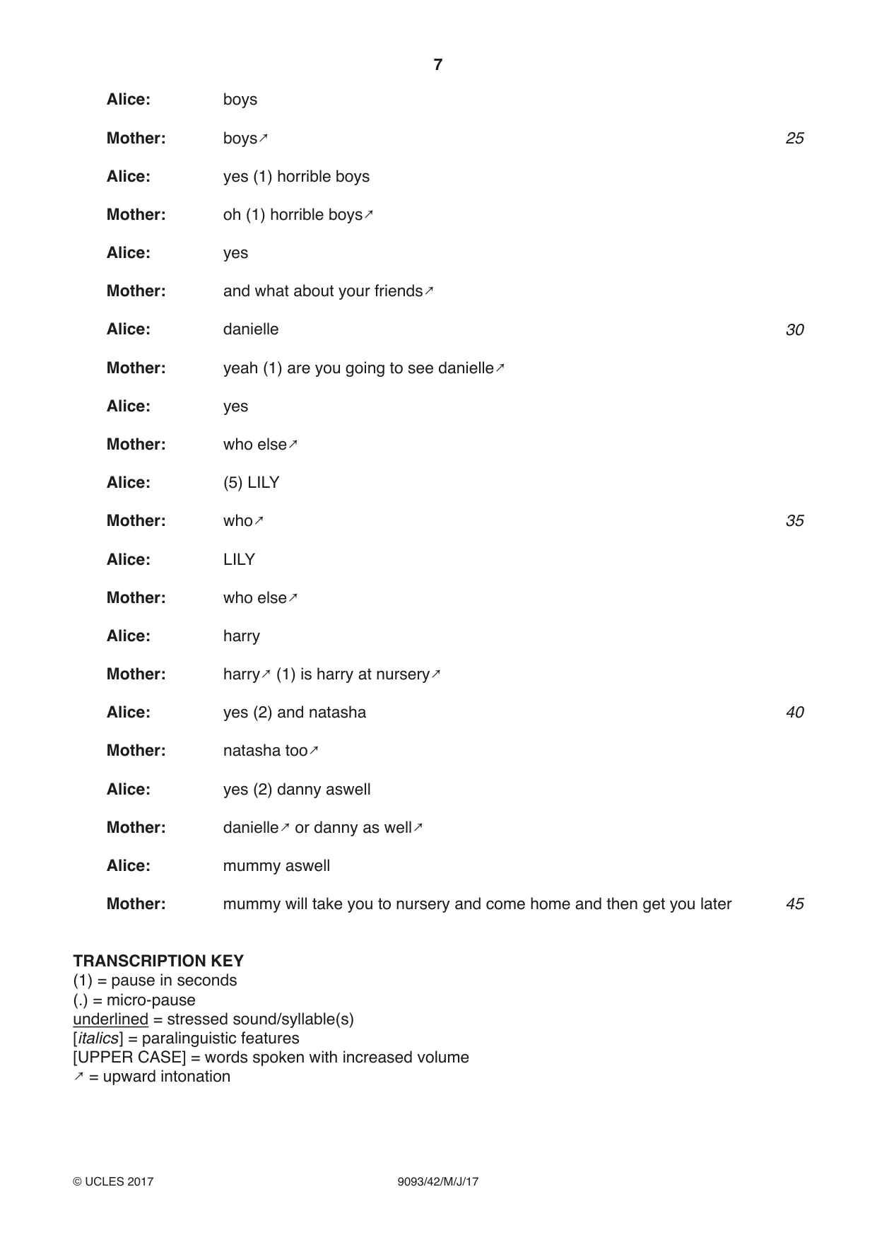 Cambridge A Level English - Language AS and A Level (from 2014) 9093 2017 May/June Paper 4 · Variant 2 question paper, page 7 of 8