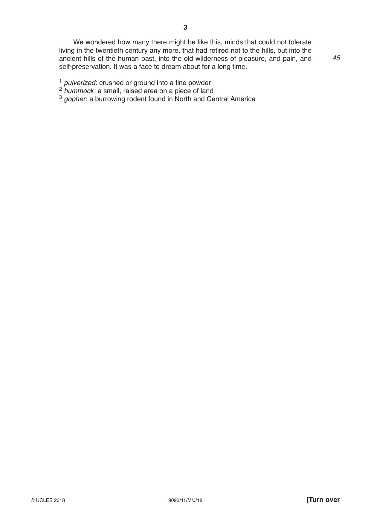 Cambridge A Level English - Language AS and A Level (from 2014) 9093 2018 May/June Paper 1 · Variant 1 question paper, page 3 of 8