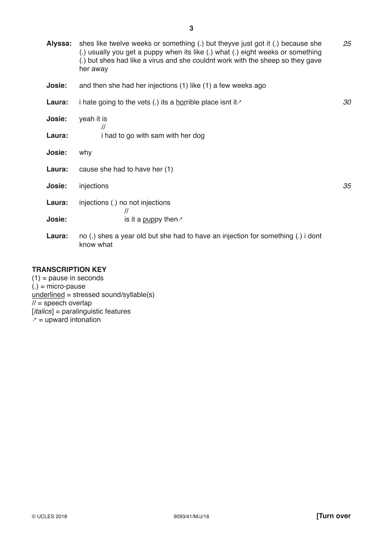 Cambridge A Level English - Language AS and A Level (from 2014) 9093 2018 May/June Paper 4 · Variant 1 question paper, page 3 of 8