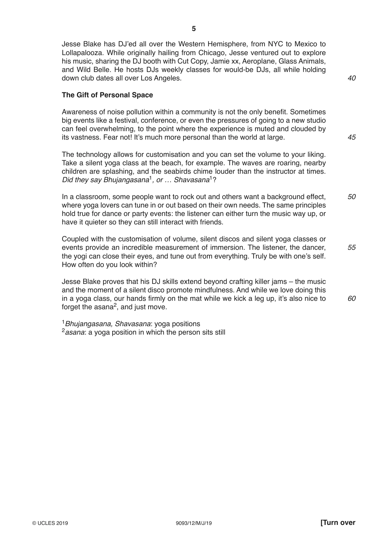 Cambridge A Level English - Language AS and A Level (from 2014) 9093 2019 May/June Paper 1 · Variant 2 question paper, page 5 of 8