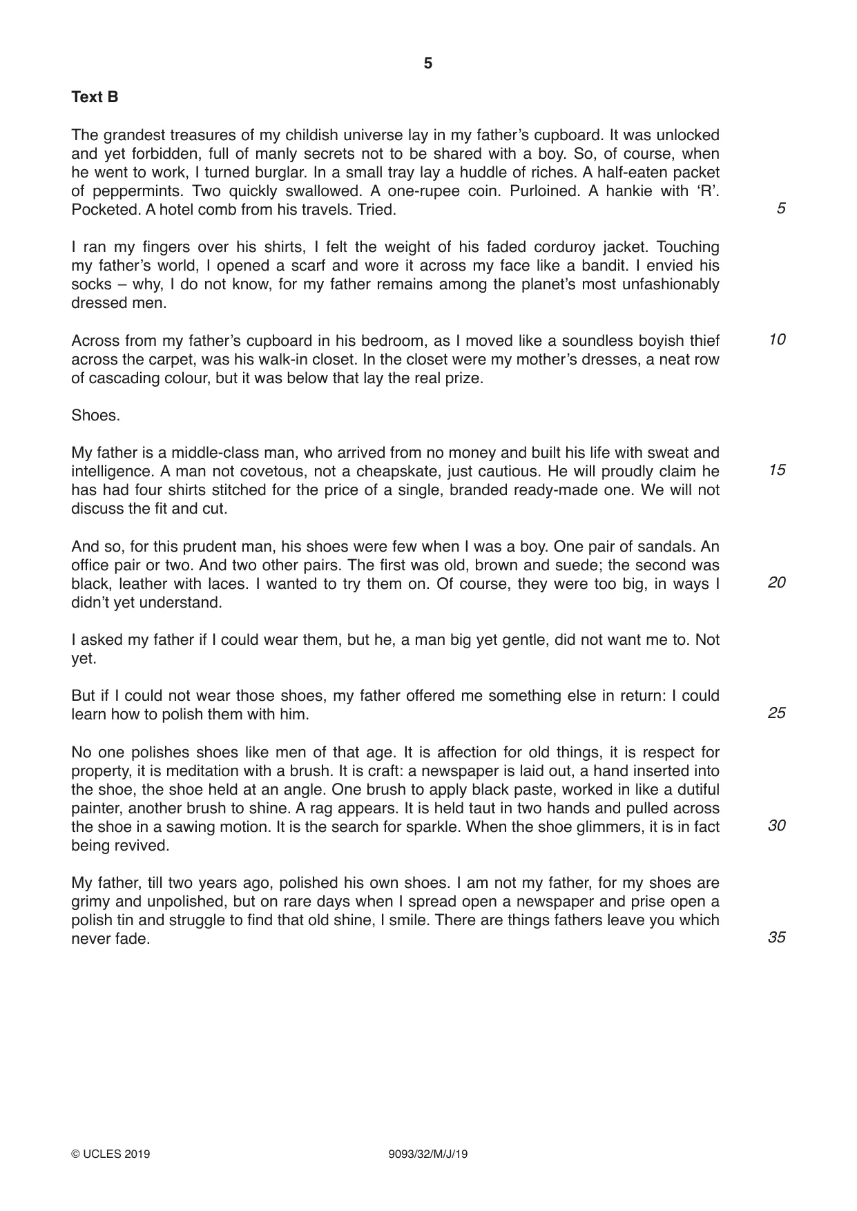 Cambridge A Level English - Language AS and A Level (from 2014) 9093 2019 May/June Paper 3 · Variant 2 question paper, page 5 of 8