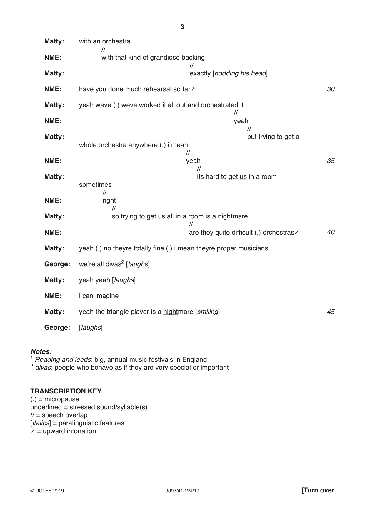 Cambridge A Level English - Language AS and A Level (from 2014) 9093 2019 May/June Paper 4 · Variant 1 question paper, page 3 of 8