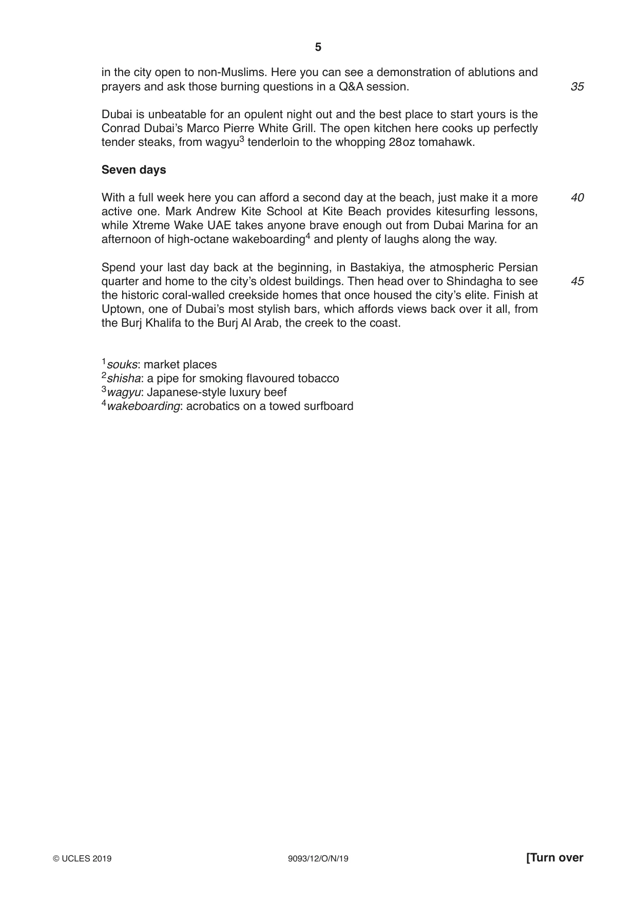 Cambridge A Level English - Language AS and A Level (from 2014) 9093 2019 Oct/Nov Paper 1 · Variant 2 question paper, page 5 of 8