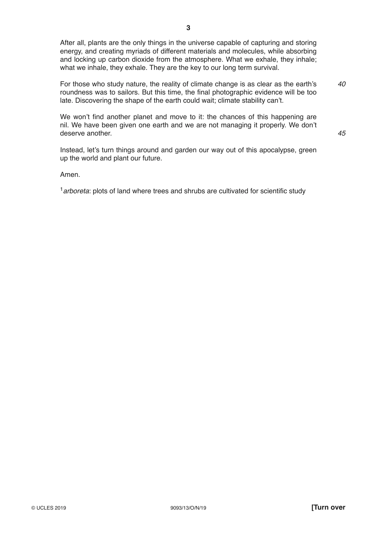 Cambridge A Level English - Language AS and A Level (from 2014) 9093 2019 Oct/Nov Paper 1 · Variant 3 question paper, page 3 of 8