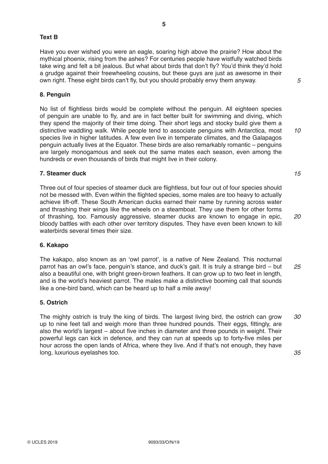 Cambridge A Level English - Language AS and A Level (from 2014) 9093 2019 Oct/Nov Paper 3 · Variant 3 question paper, page 5 of 8