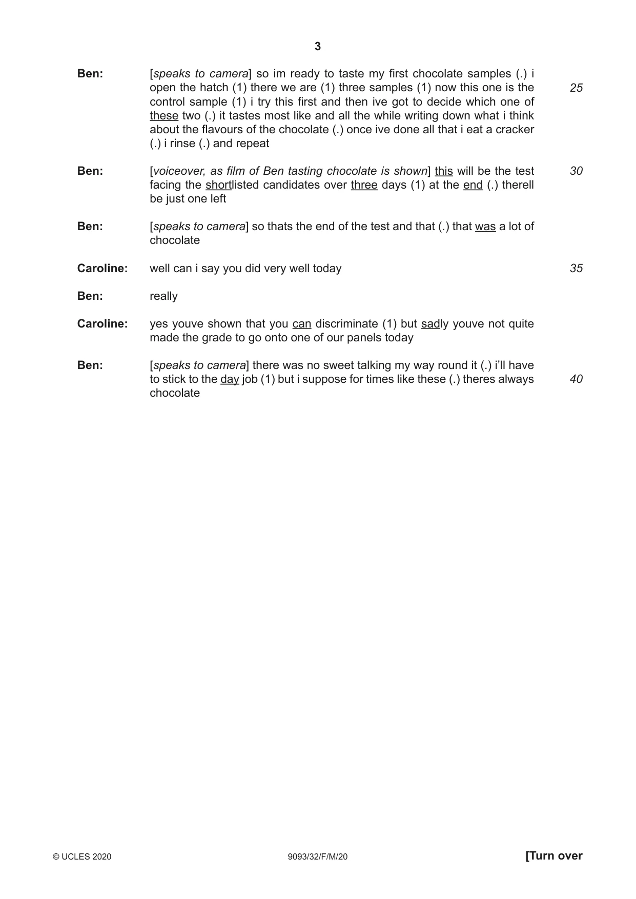 Cambridge A Level English - Language AS and A Level (from 2014) 9093 2020 Feb/March Paper 3 · Variant 2 question paper, page 3 of 8