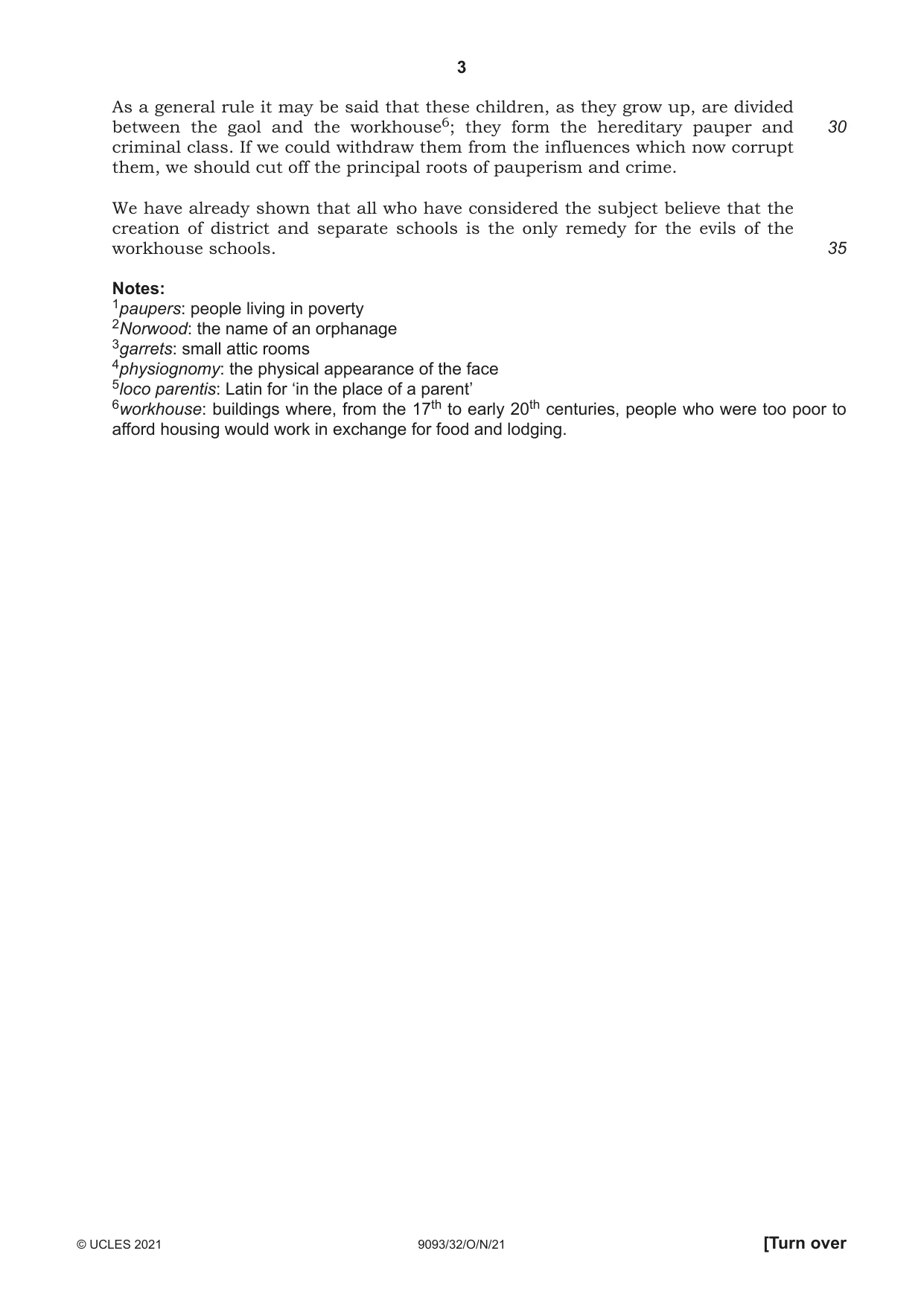 Cambridge A Level English - Language AS and A Level (from 2014) 9093 2021 Oct/Nov Paper 3 · Variant 2 question paper, page 3 of 8