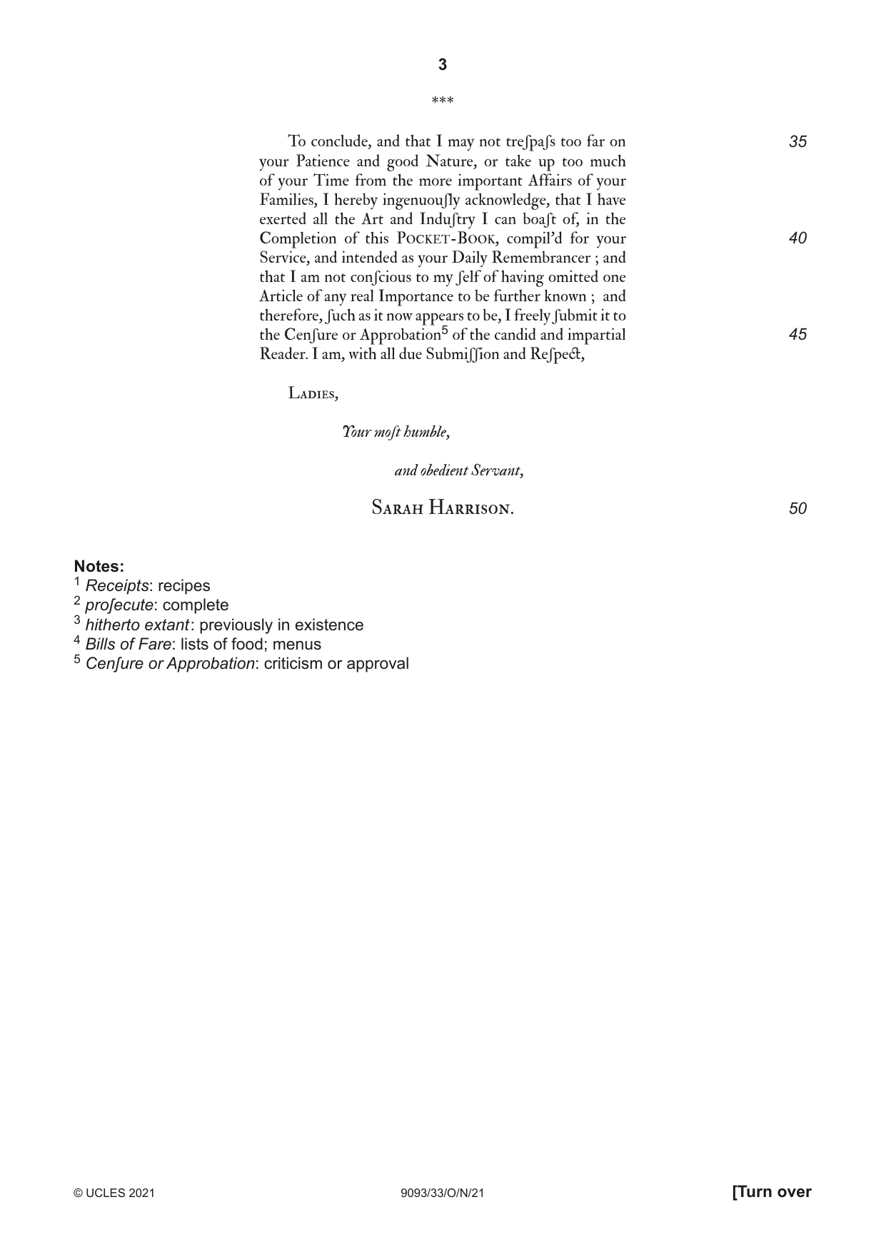 Cambridge A Level English - Language AS and A Level (from 2014) 9093 2021 Oct/Nov Paper 3 · Variant 3 question paper, page 3 of 8