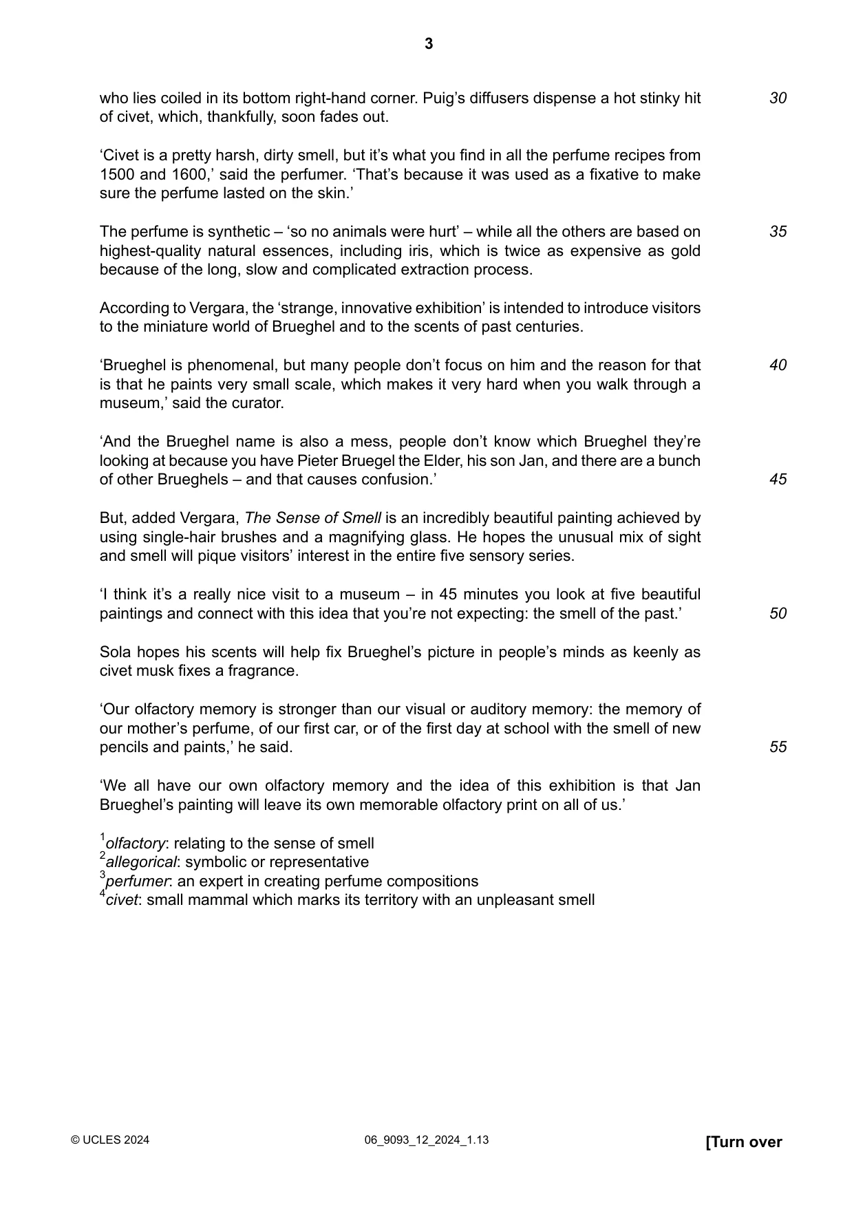 Cambridge A Level English - Language AS and A Level (from 2014) 9093 2024 May/June Paper 1 · Variant 2 question paper, page 3 of 8