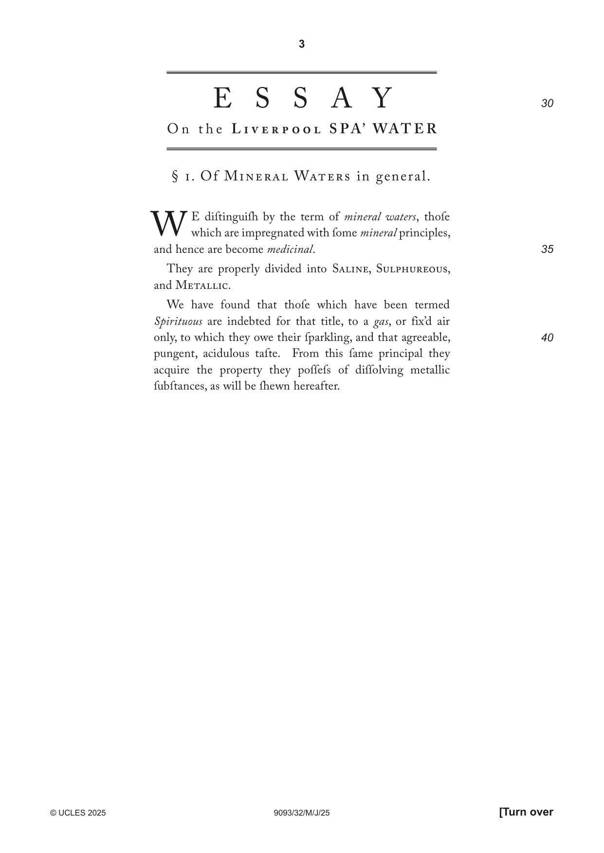 Cambridge A Level English - Language AS and A Level (from 2014) 9093 2025 May/June Paper 3 · Variant 2 question paper, page 3 of 8