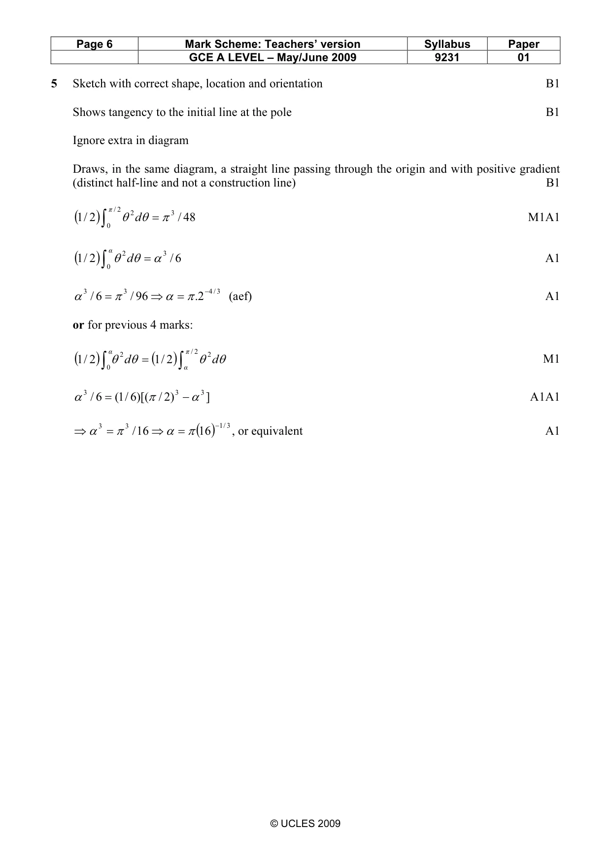 Mark scheme, page 6 of 15