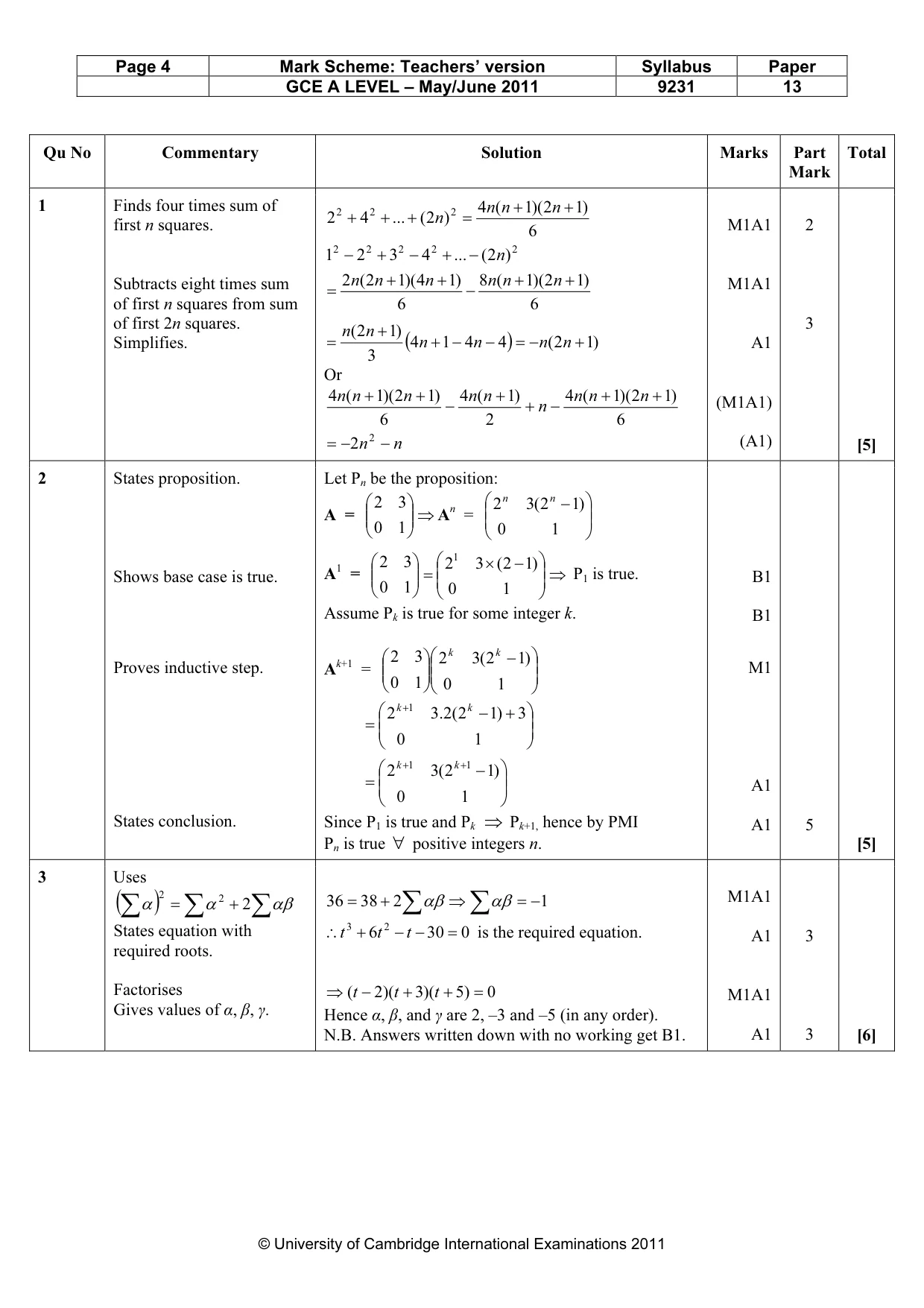 Mark scheme, page 4 of 15