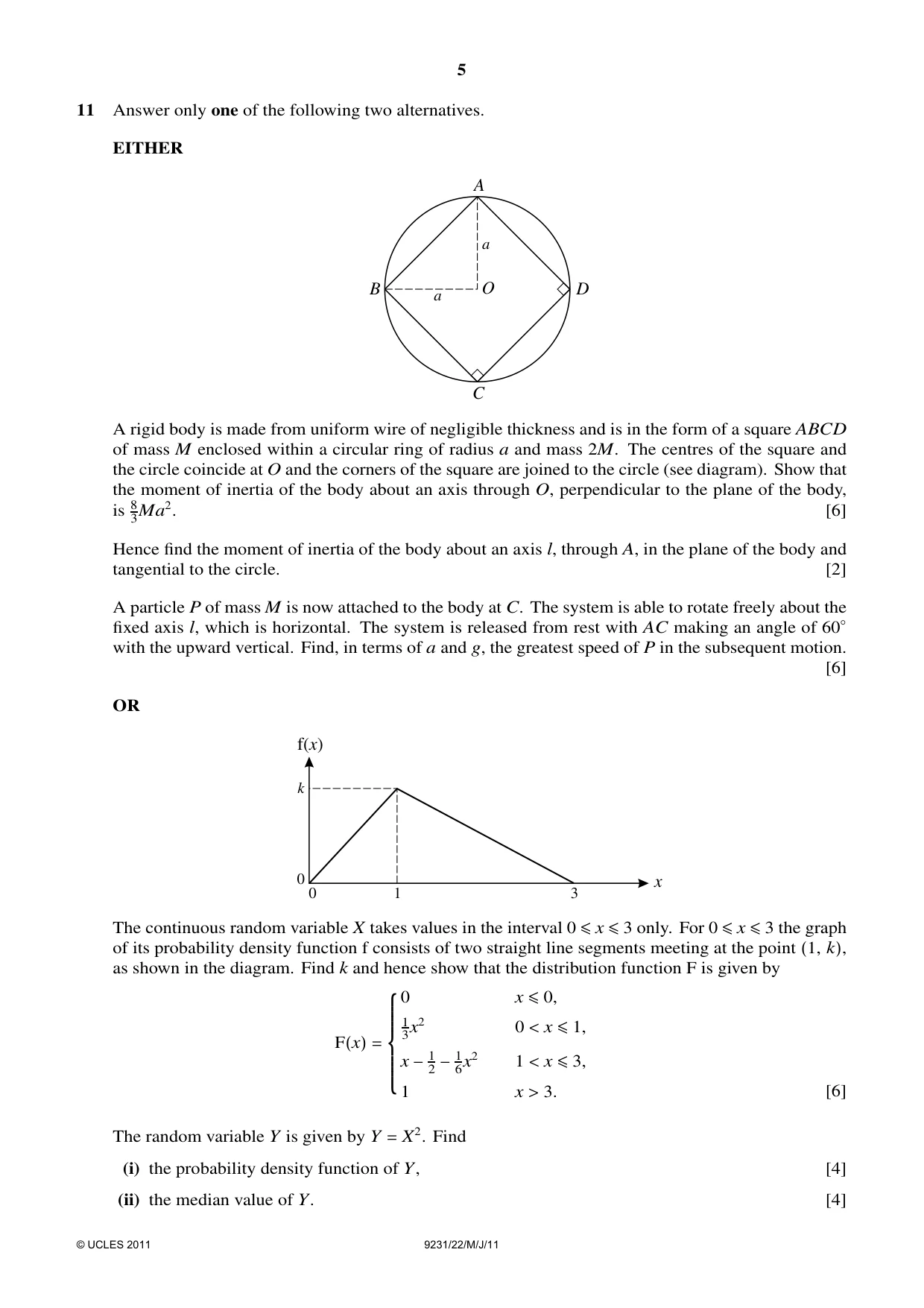 Cambridge A Level Mathematics - Further 9231 2011 May/June Paper 2 · Variant 2 question paper, page 5 of 8