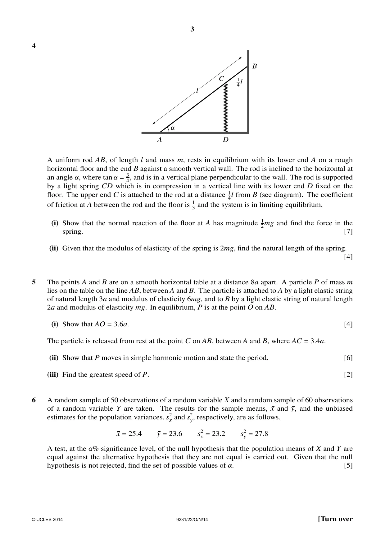 Cambridge A Level Mathematics - Further 9231 2014 Oct/Nov Paper 2 · Variant 2 question paper, page 3 of 8