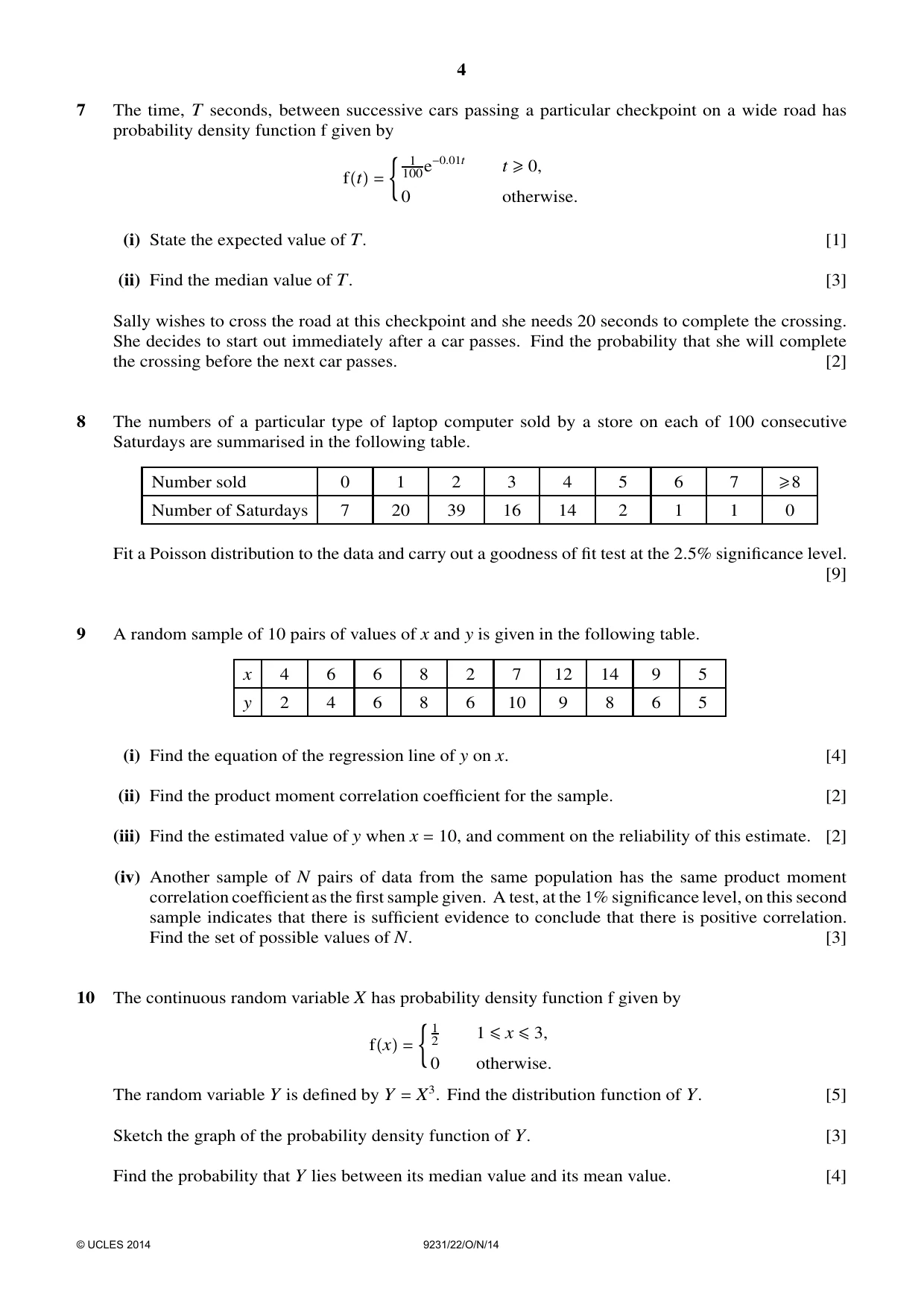 Cambridge A Level Mathematics - Further 9231 2014 Oct/Nov Paper 2 · Variant 2 question paper, page 4 of 8