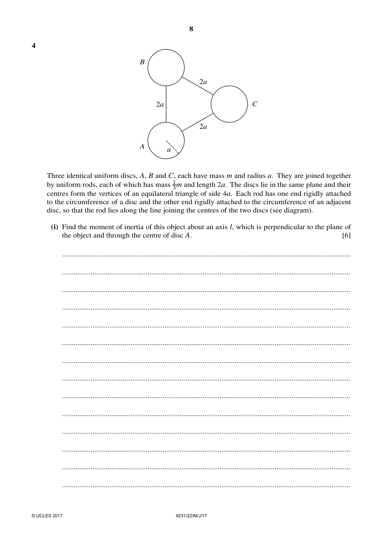 Cambridge A Level Mathematics - Further 9231 2017 May/June Paper 2 · Variant 2 question paper, page 8 of 28