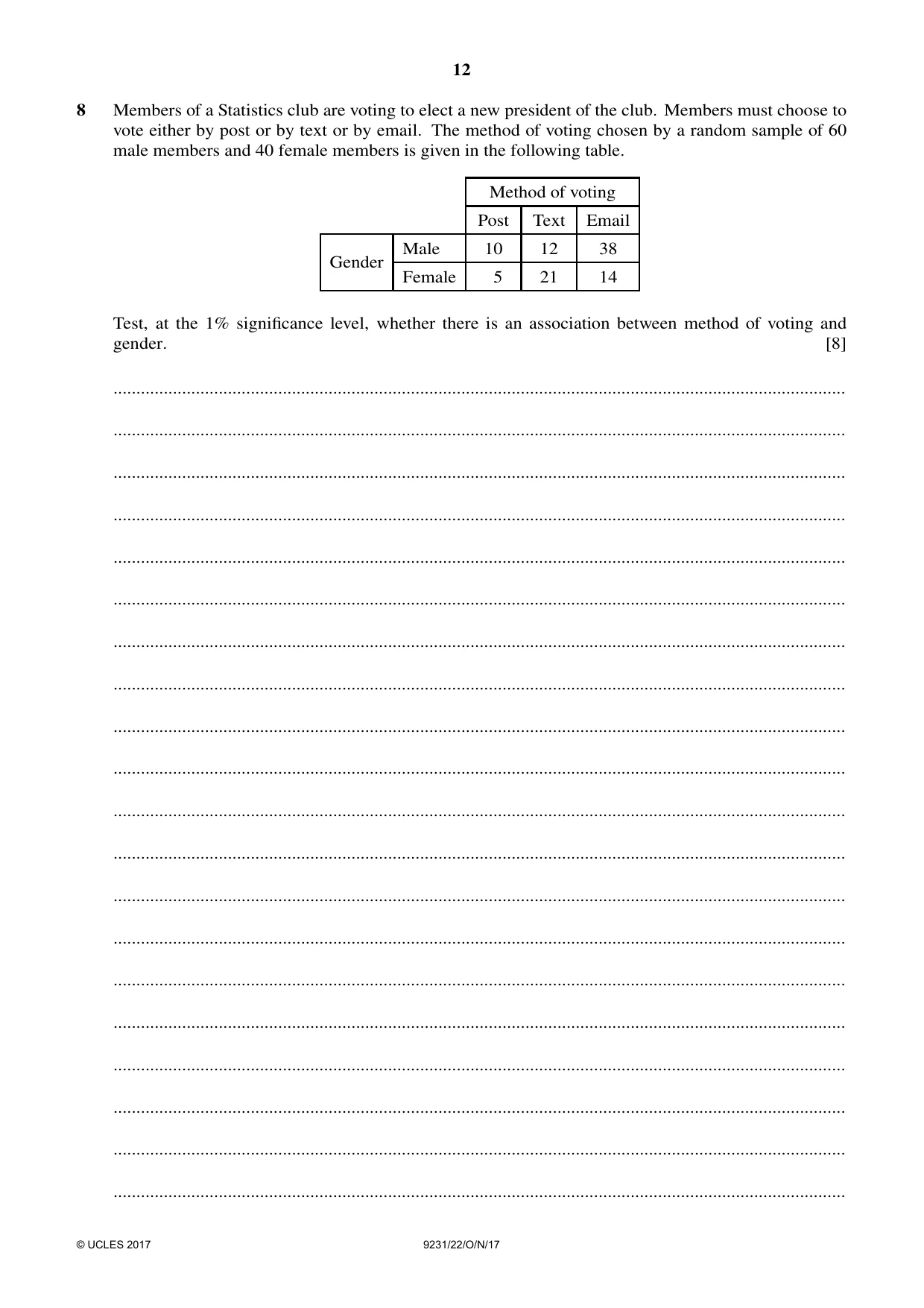 Cambridge A Level Mathematics - Further 9231 2017 Oct/Nov Paper 2 · Variant 2 question paper, page 12 of 24