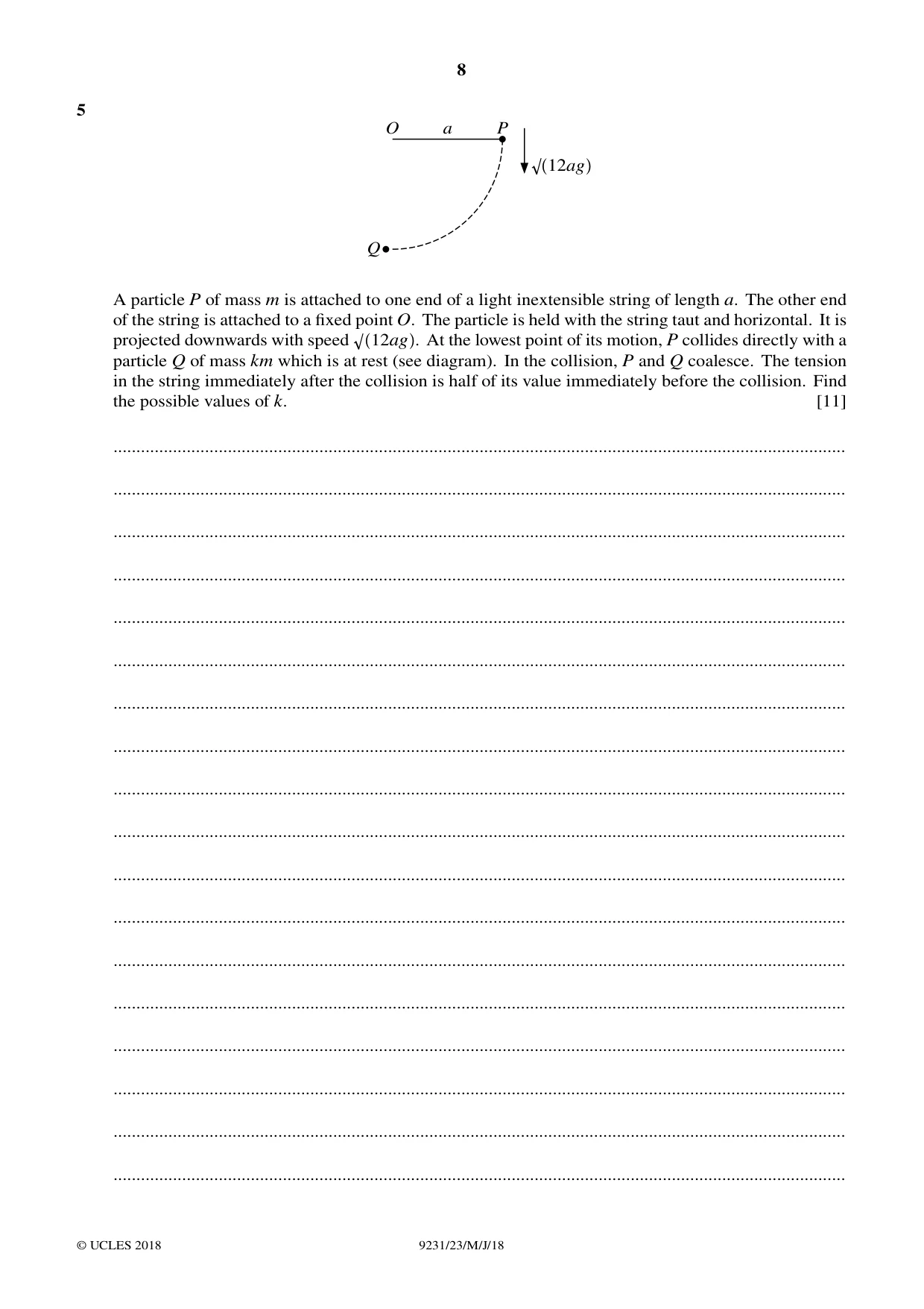 Cambridge A Level Mathematics - Further 9231 2018 May/June Paper 2 · Variant 3 question paper, page 8 of 24