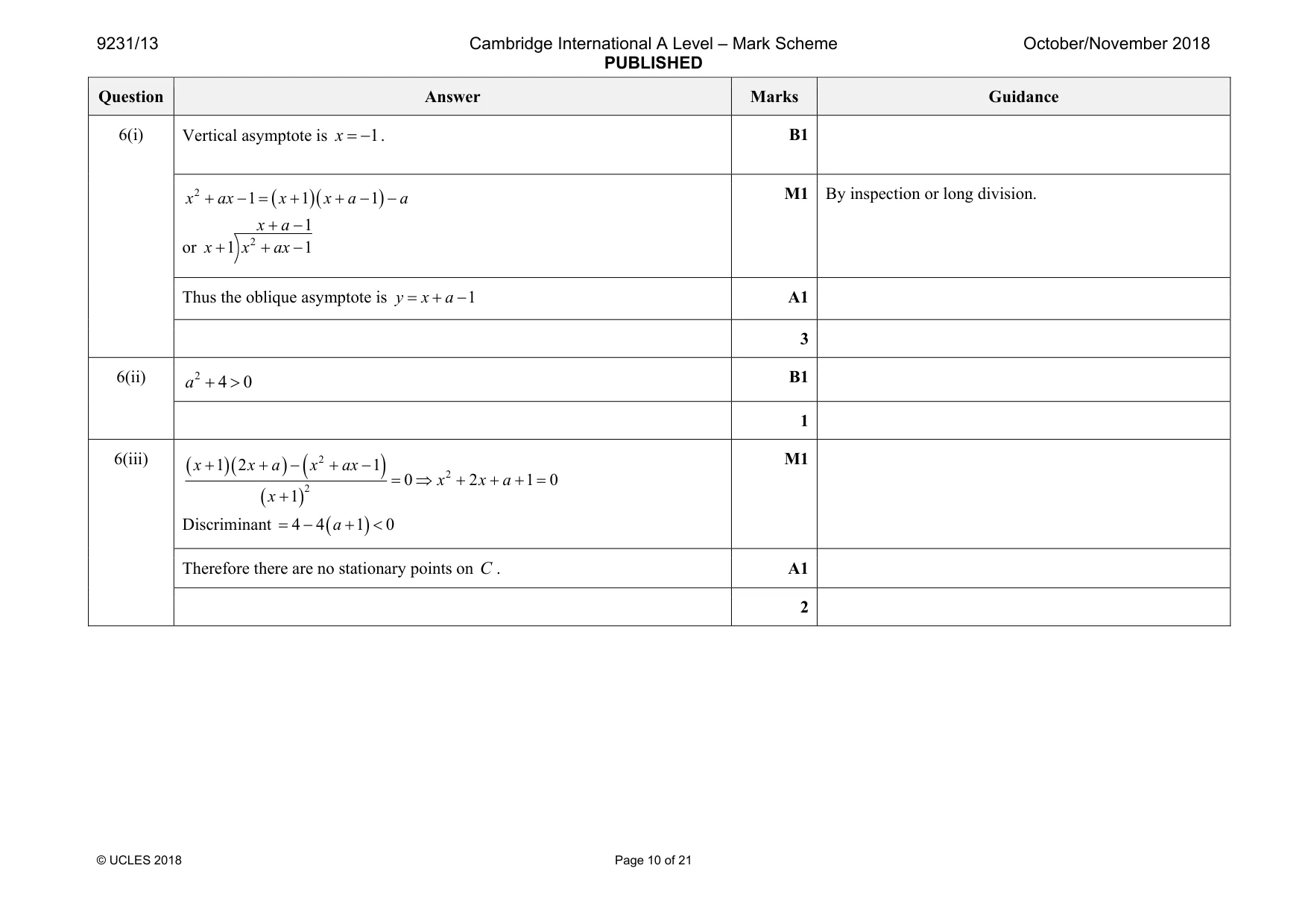 Mark scheme, page 10 of 21