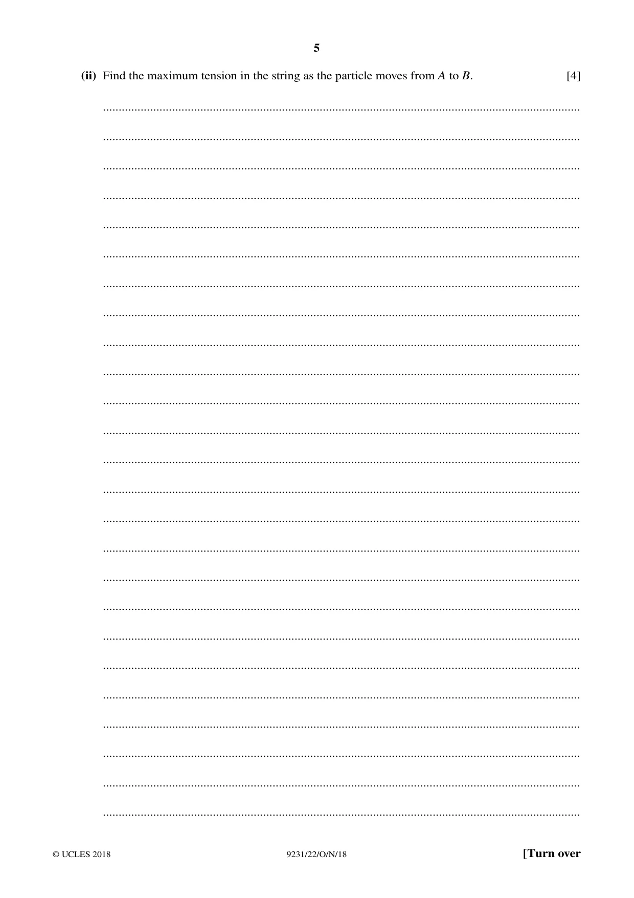 Cambridge A Level Mathematics - Further 9231 2018 Oct/Nov Paper 2 · Variant 2 question paper, page 5 of 24