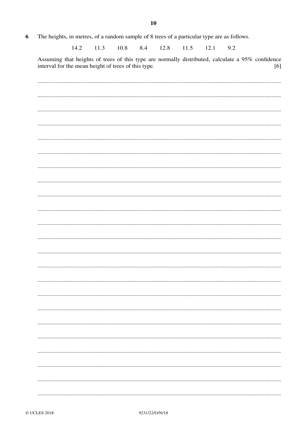Cambridge A Level Mathematics - Further 9231 2018 Oct/Nov Paper 2 · Variant 2 question paper, page 10 of 24